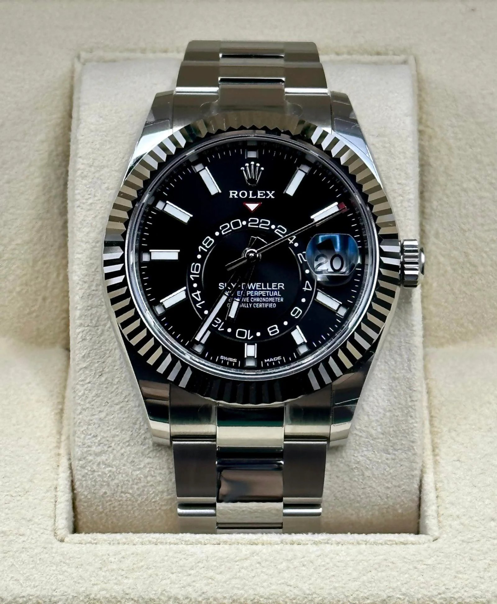 NEW 2023 Sky-Dweller 42mm 326934 Oyster Black Dial