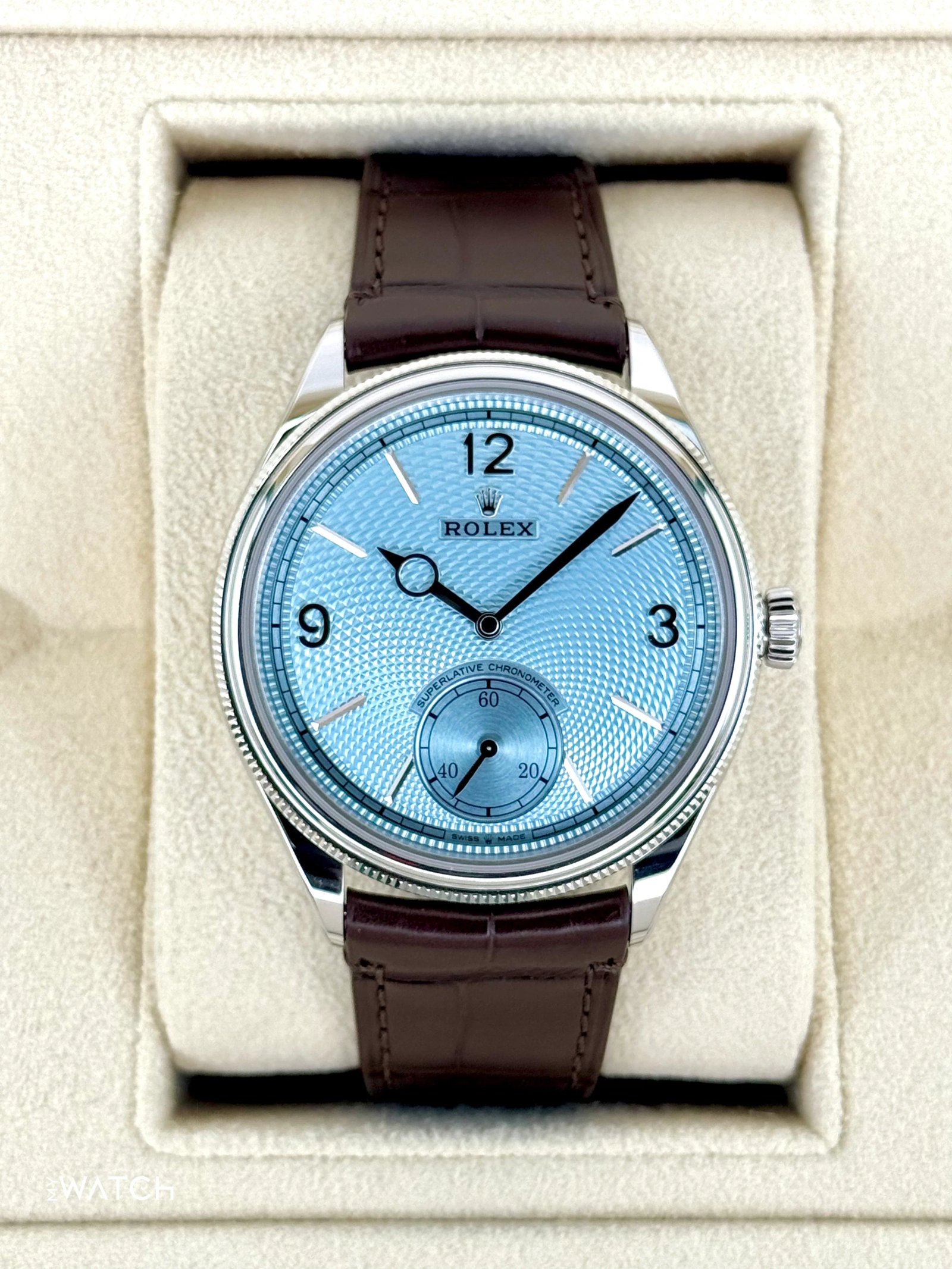 NEW 2025 Rolex 1908 39mm 52506 Platinum Ice Blue Dial