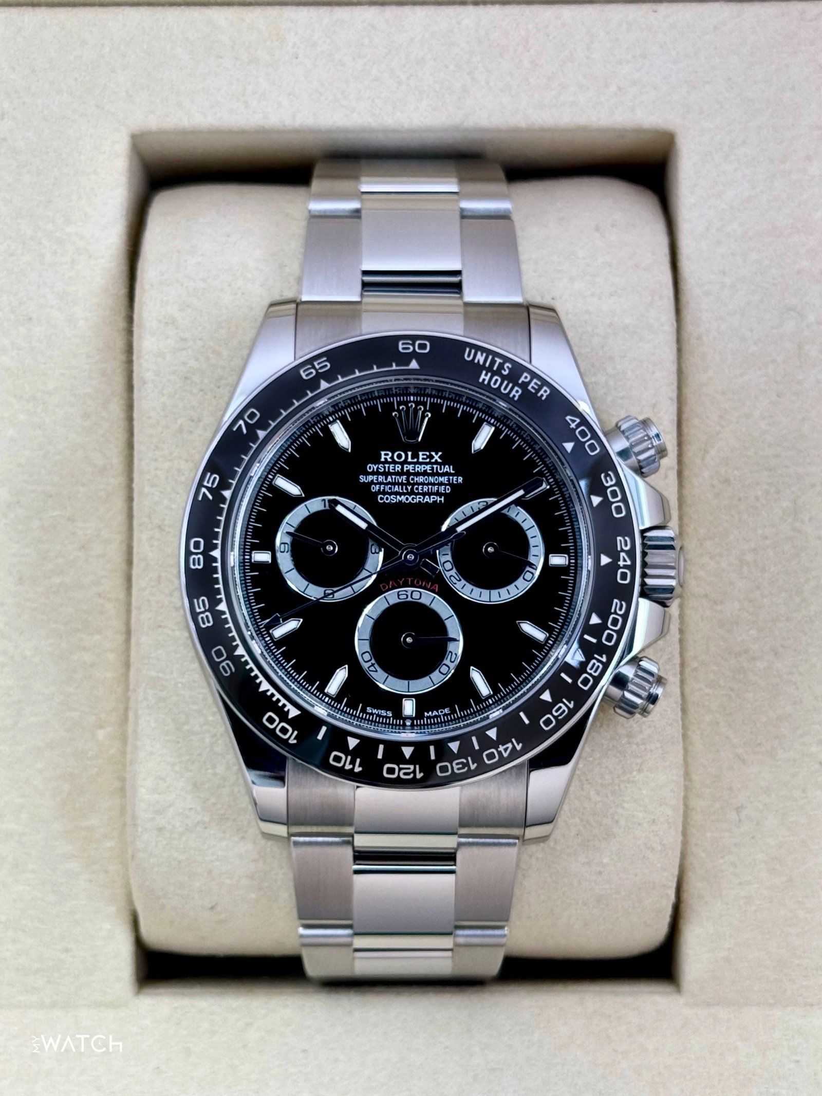 NEW 2025 Rolex Daytona 40mm 126500LN Stainless Steel Black Dial