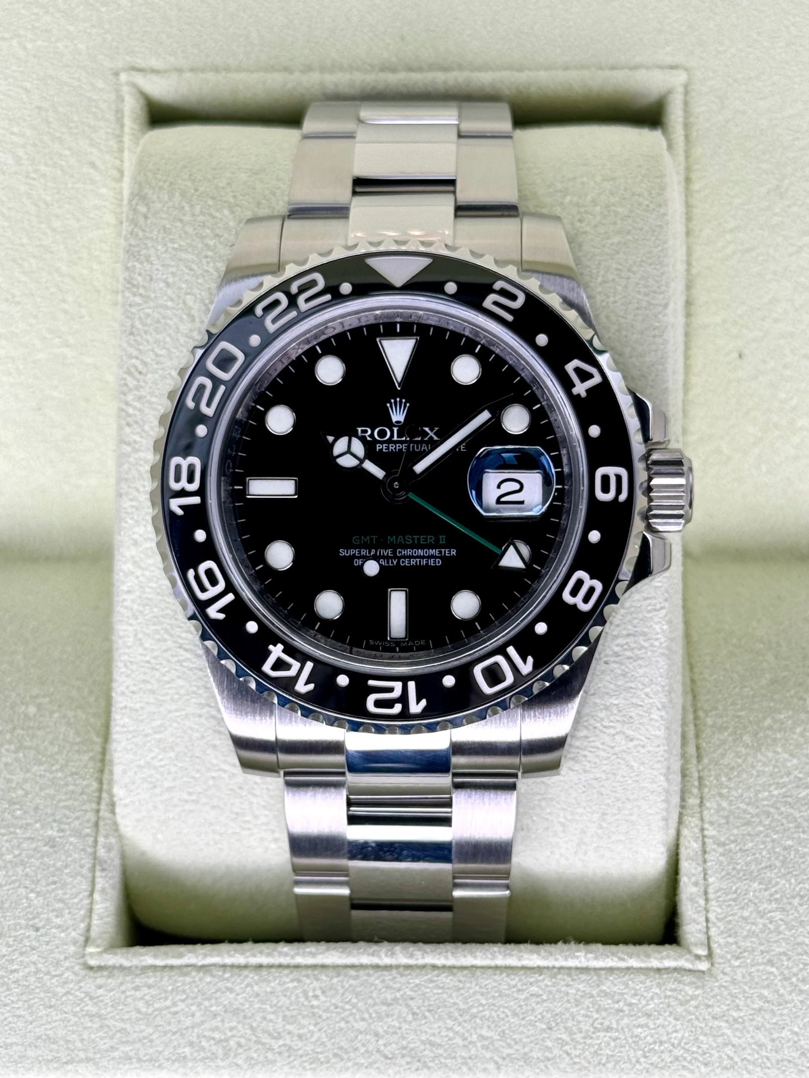2007 Rolex GMT-Master II 40mm 116710LN Stainless Steel Black Dial