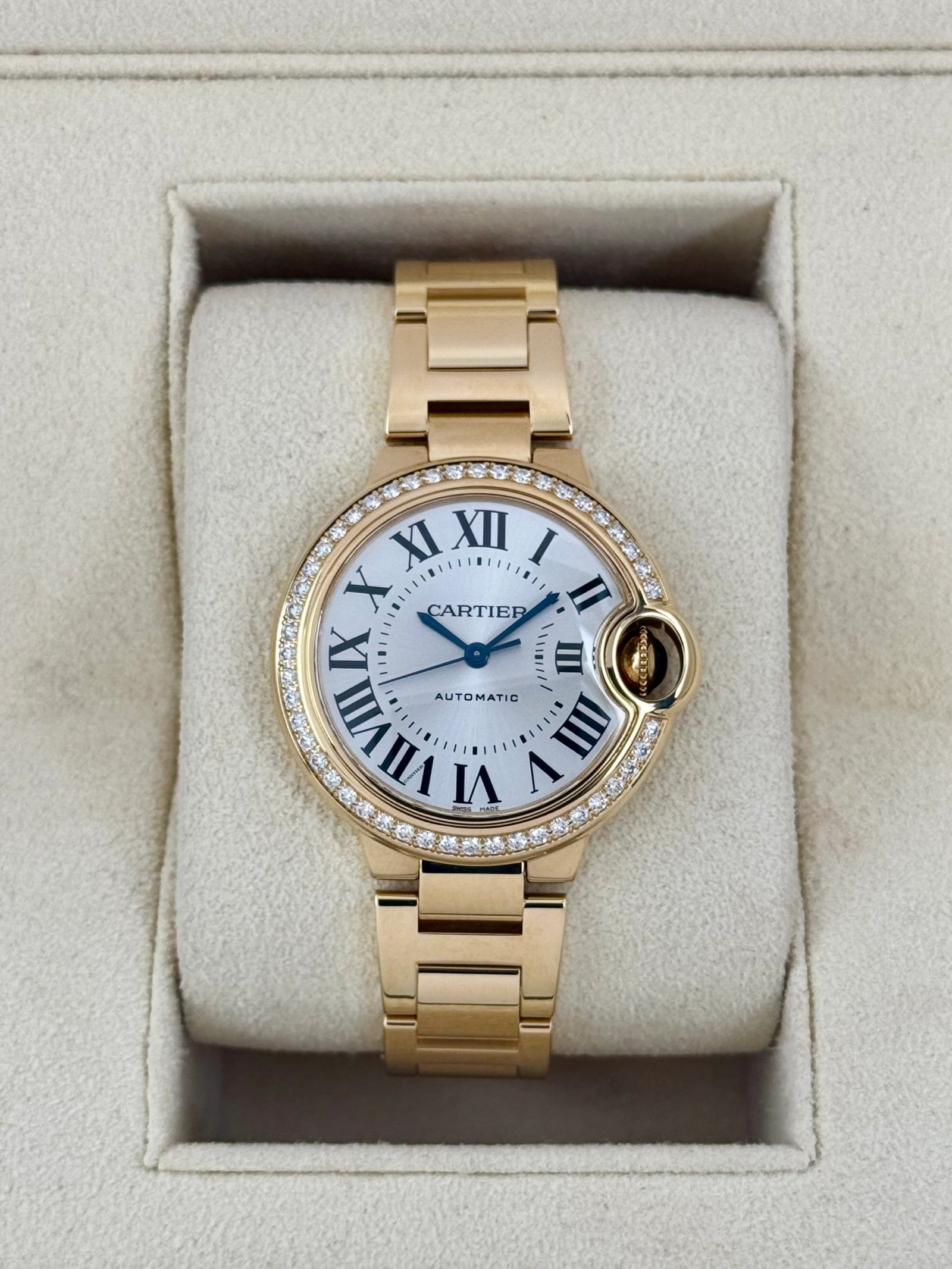 2021 Cartier Ballon Bleu De Cartier 33mm WJBB0042 Silver Dial