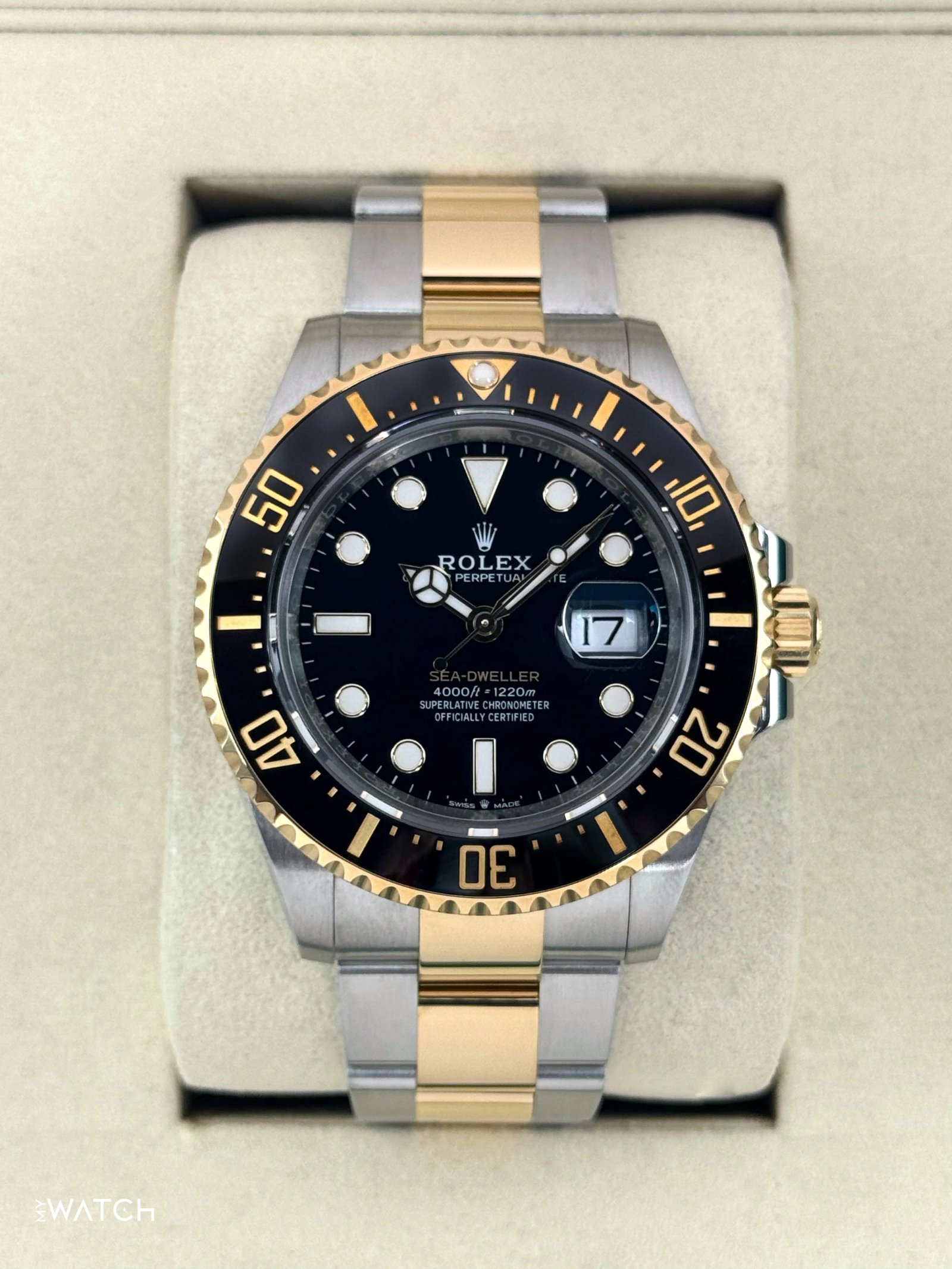 2025 Rolex Sea-Dweller 43mm 126603 Two-Tone Black Dial