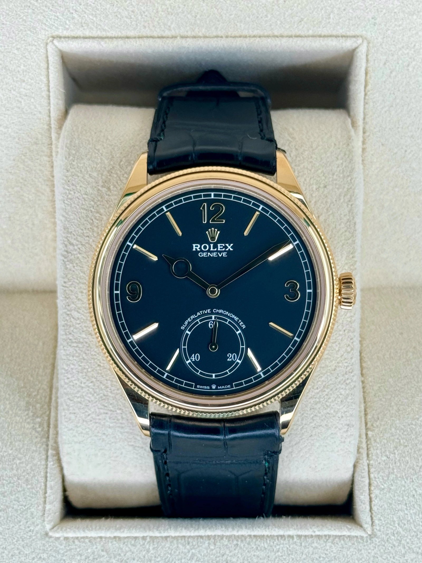 NEW 2024 Rolex 1908 39mm 52508 Yellow Gold Black Dial