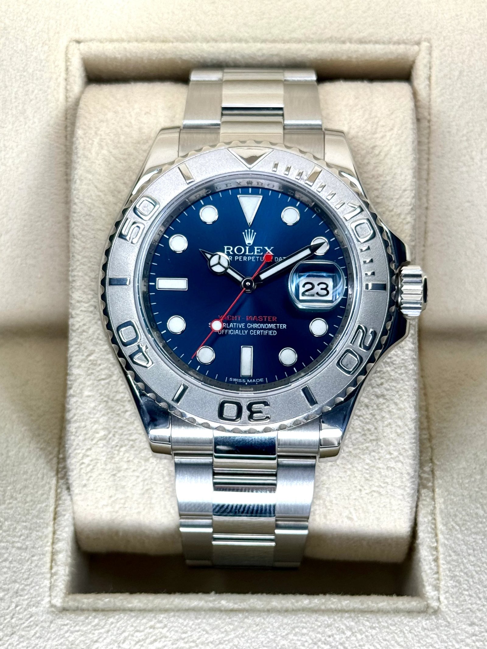 2019 Rolex Yacht-Master 40mm 116622 Stainless Steel Blue Dial
