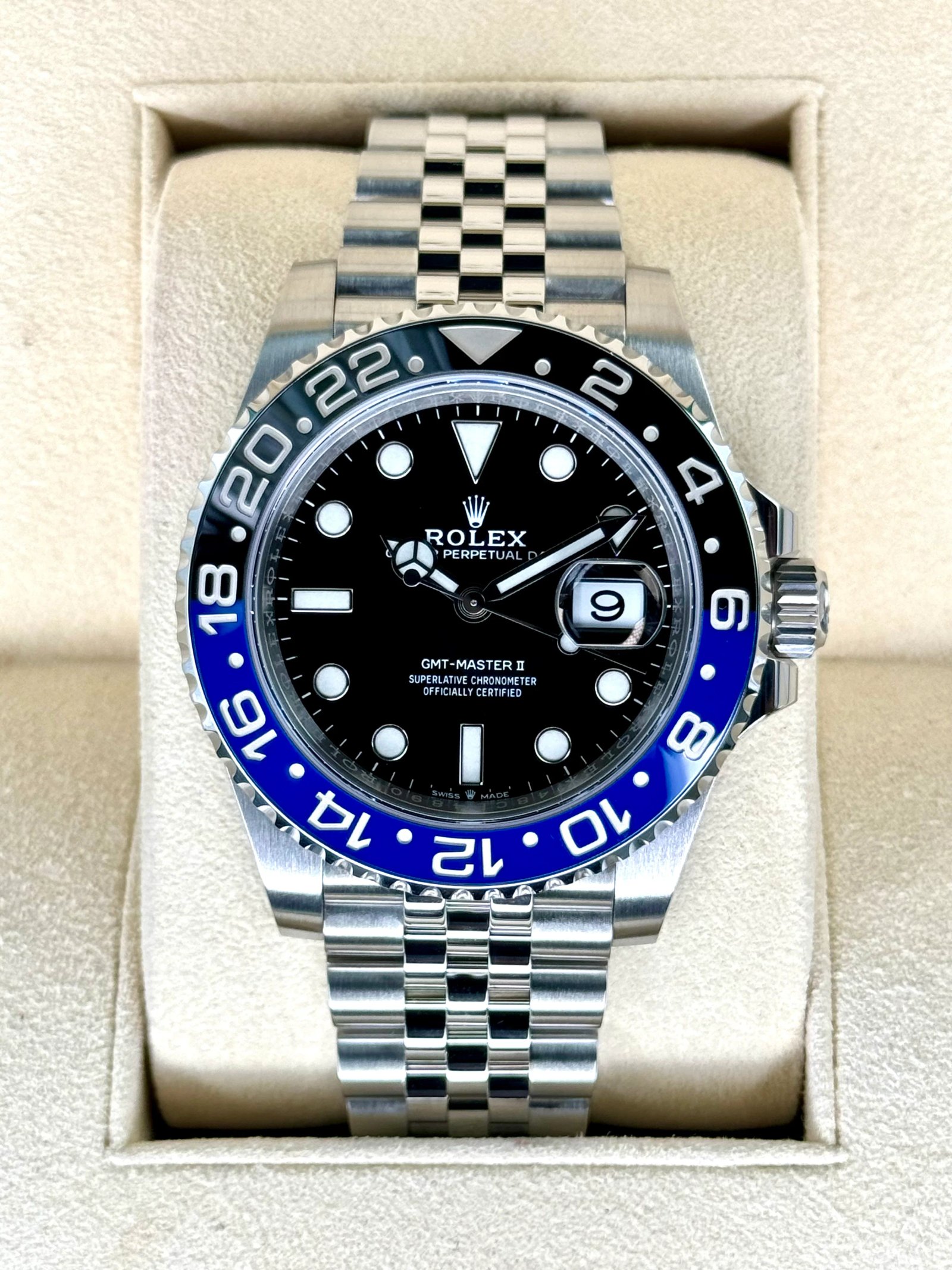 2021 Rolex GMT-Master II "Batgirl" 40mm 126710BLNR Jubilee Black Dial
