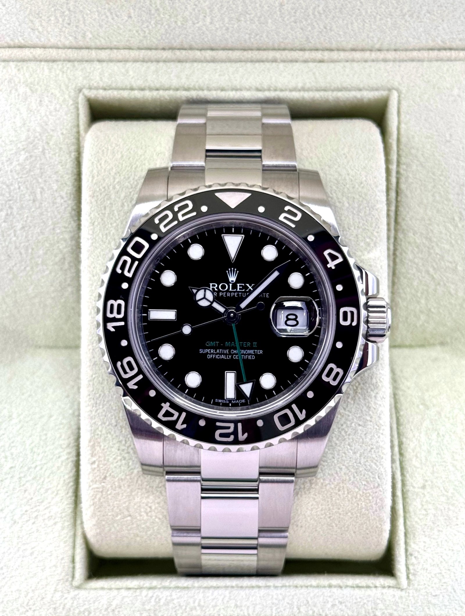 2012 Rolex GMT-Master II 40mm 116710LN Stainless Steel Black Dial