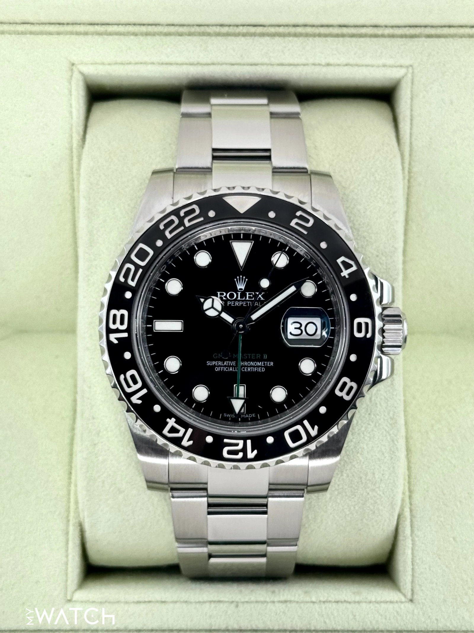 2013 Rolex GMT-Master II 40mm 116710LN Stainless Steel Black Dial