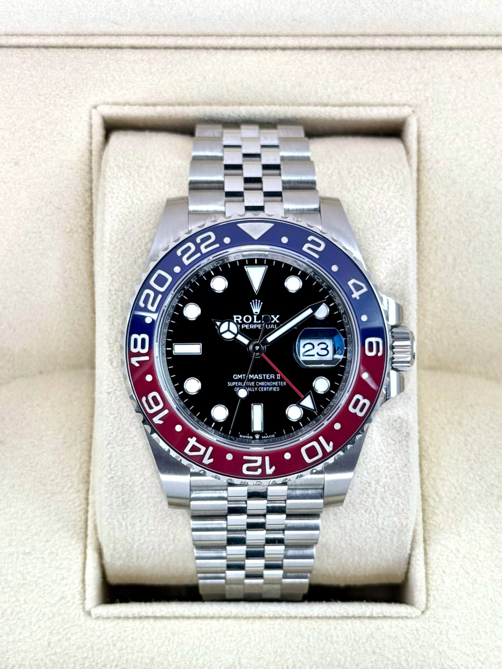 NEW 2024 Rolex GMT-Master II "Pepsi" 40mm 126710BLRO Jubilee