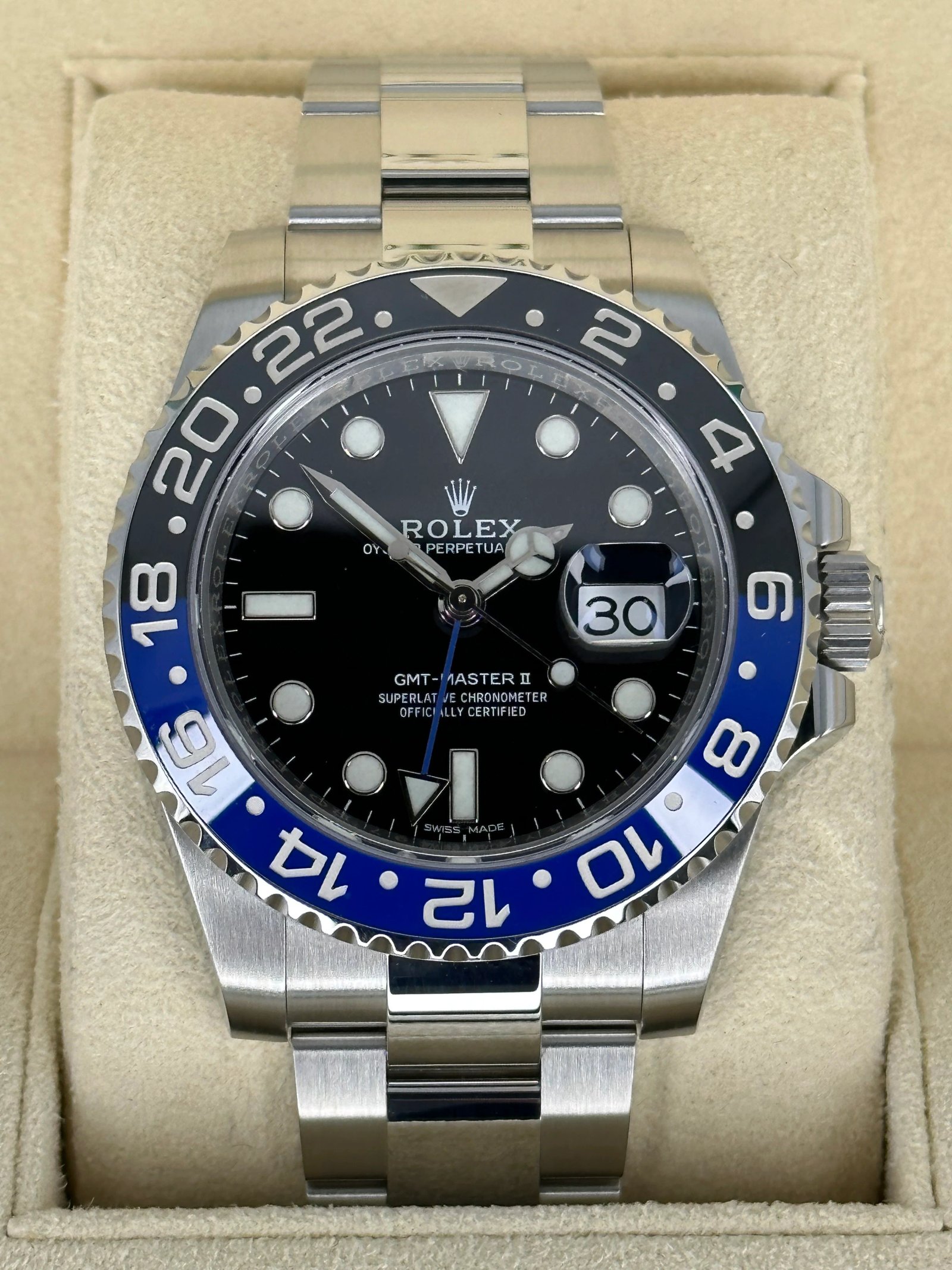 2018 Rolex GMT-Master II "Batman" 40mm 116710BLNR Oyster