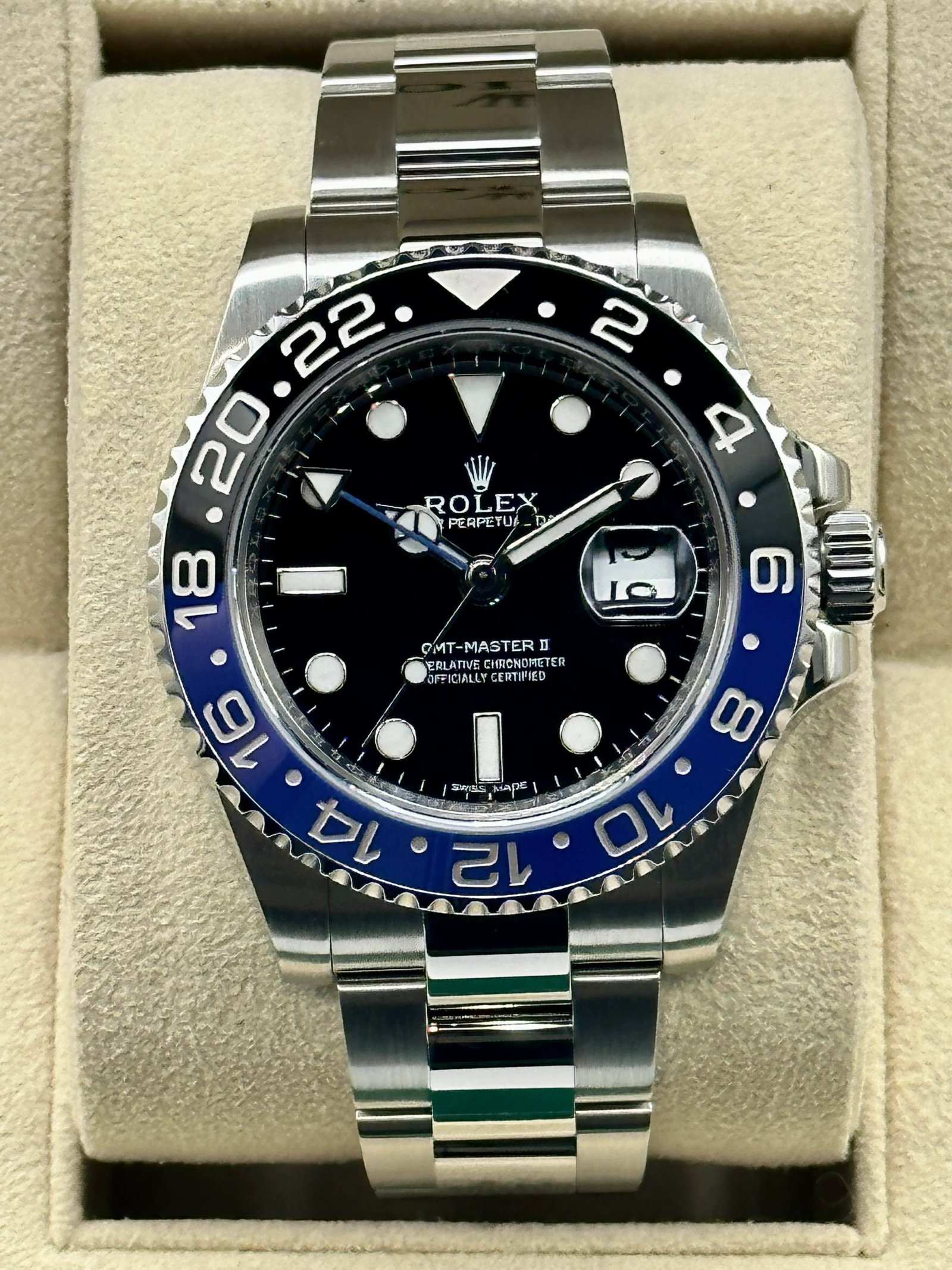 2014 Rolex GMT-Master II "Batman" 40mm 116710BLNR Oyster