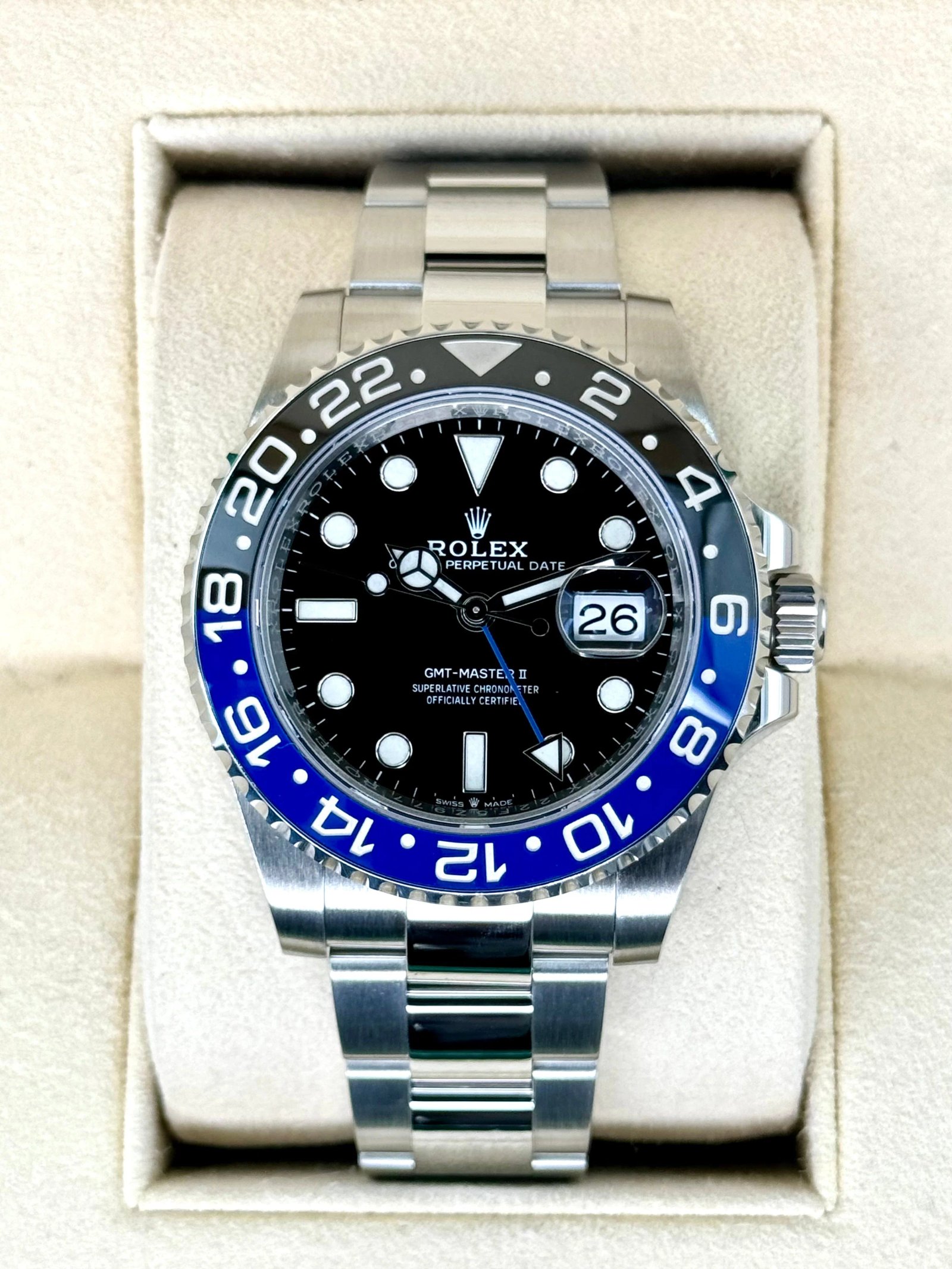 2020 Rolex GMT-Master II "Batman" 40mm 126710BLNR Oyster