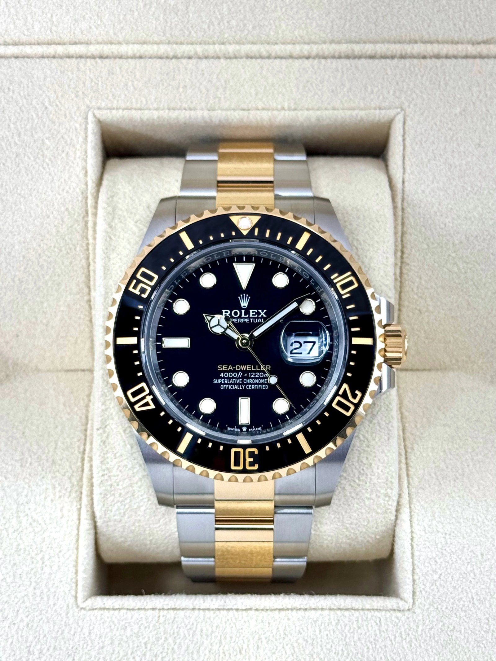 NEW 2022 Rolex Sea-Dweller 43mm 126603 Two-Tone Black Dial