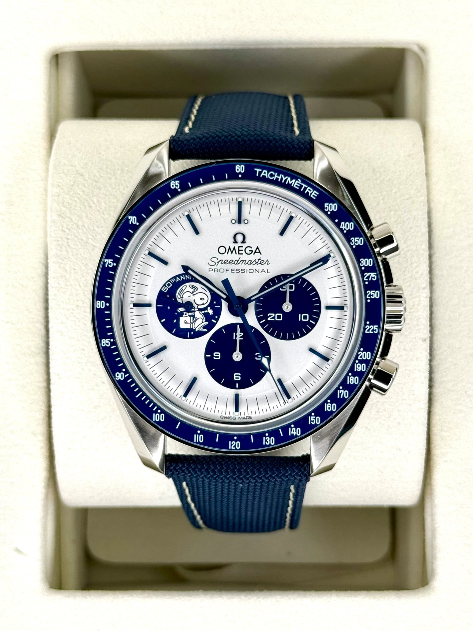 NEW 2023 Omega Speedmaster Silver Snoopy Award 310.32.42.50.02.001