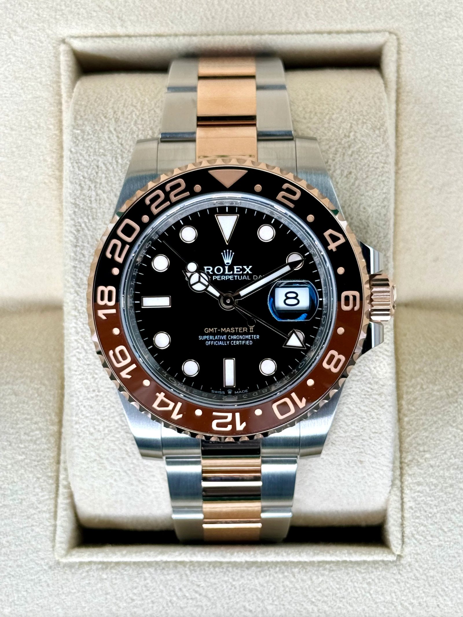NEW 2023 Rolex GMT-Master II "Rootbeer" 40mm 126711CHNR Two-Tone