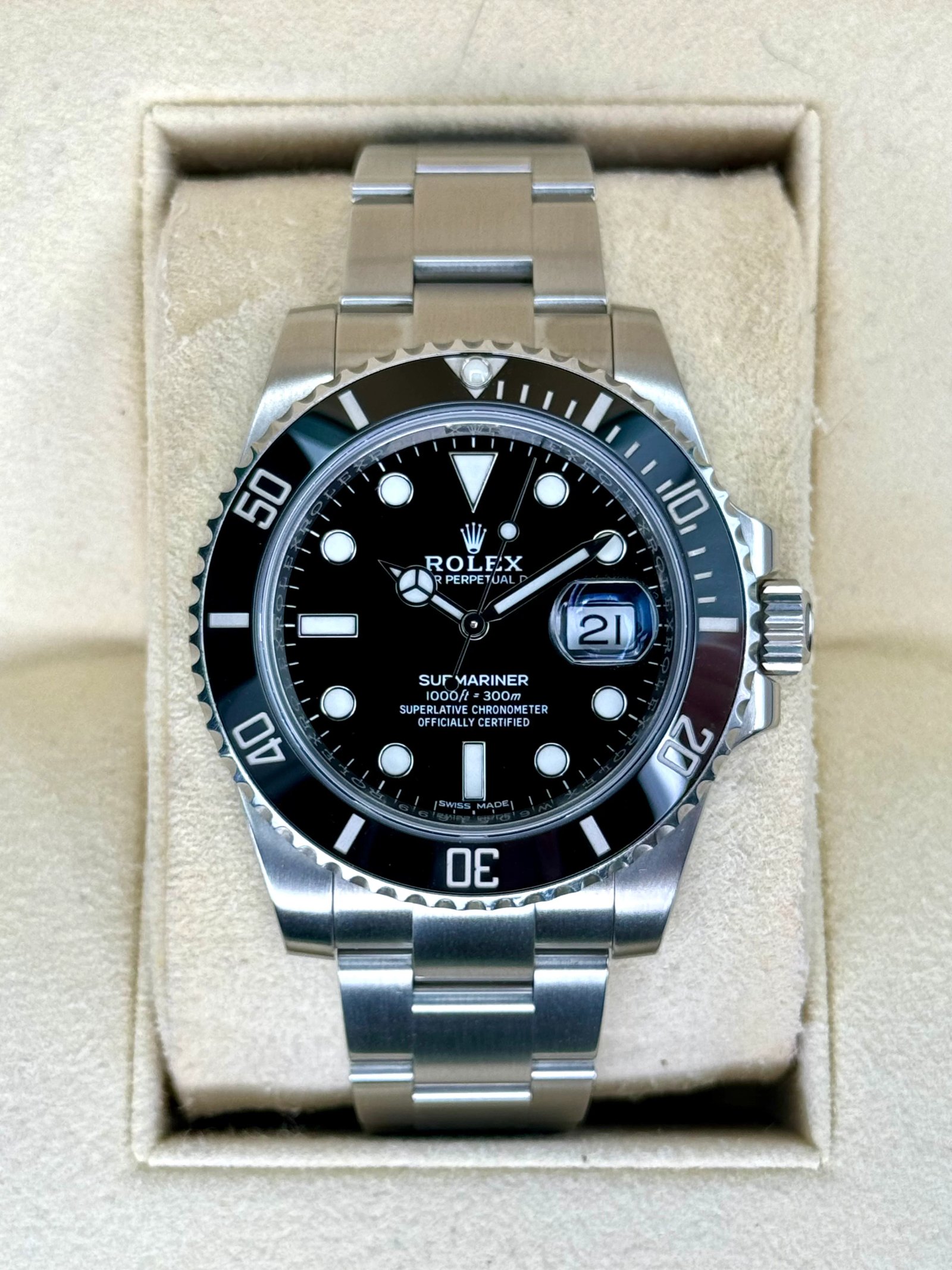2020 Rolex Submariner 40mm 116610LN Stainless Steel Black Dial