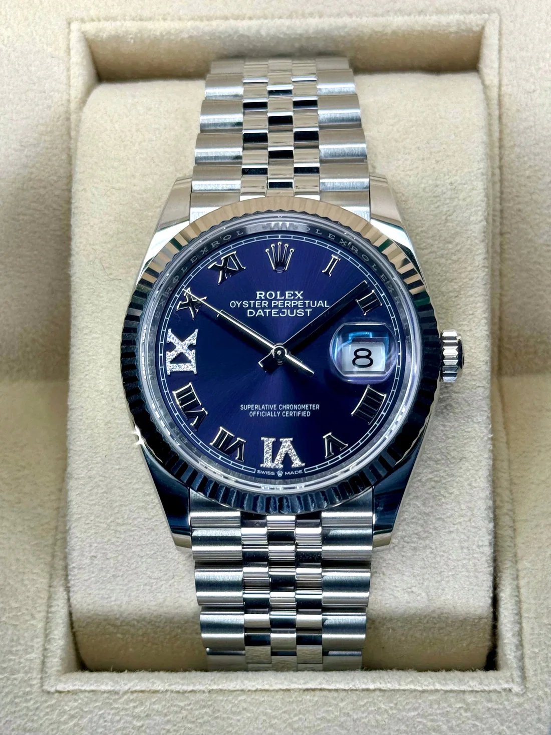 NEW 2025 Rolex Datejust 36mm 126234 Stainless Steel Jubilee Purple Dial