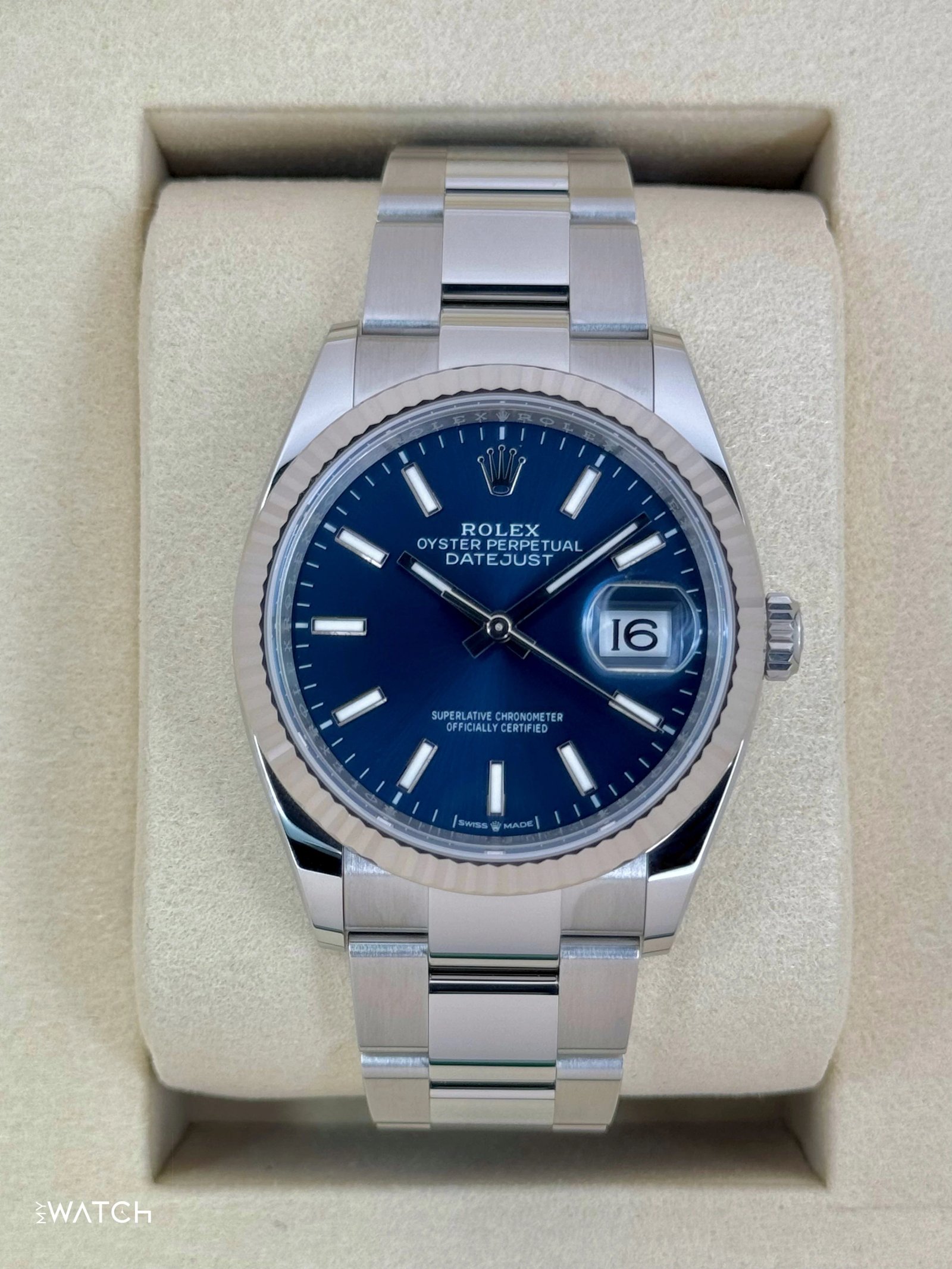 NEW 2025 Rolex Datejust 36mm 126234 Stainless Steel Oyster Blue Dial