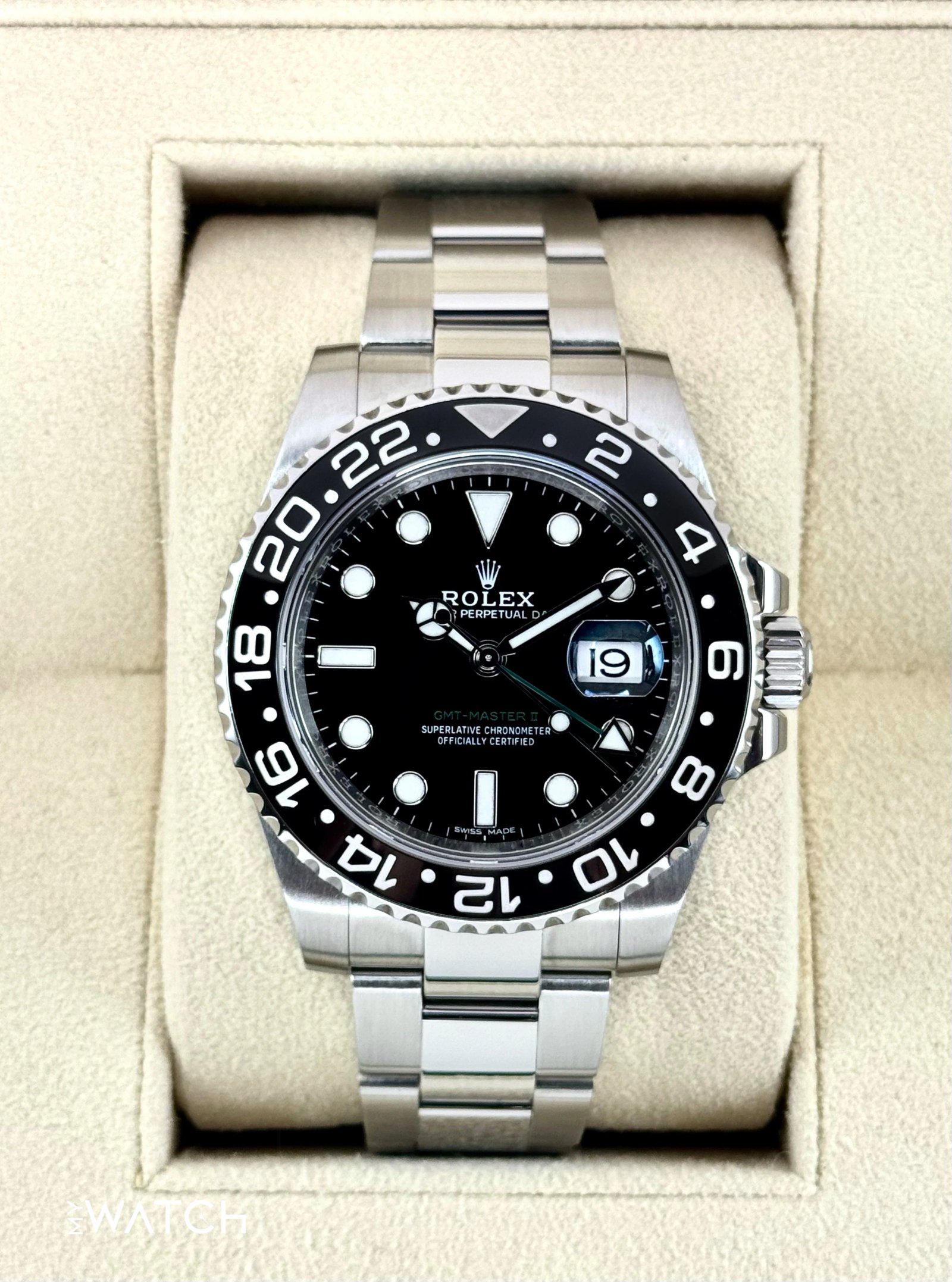 2017 Rolex GMT-Master II 40mm 116710LN Stainless Steel Black Dial