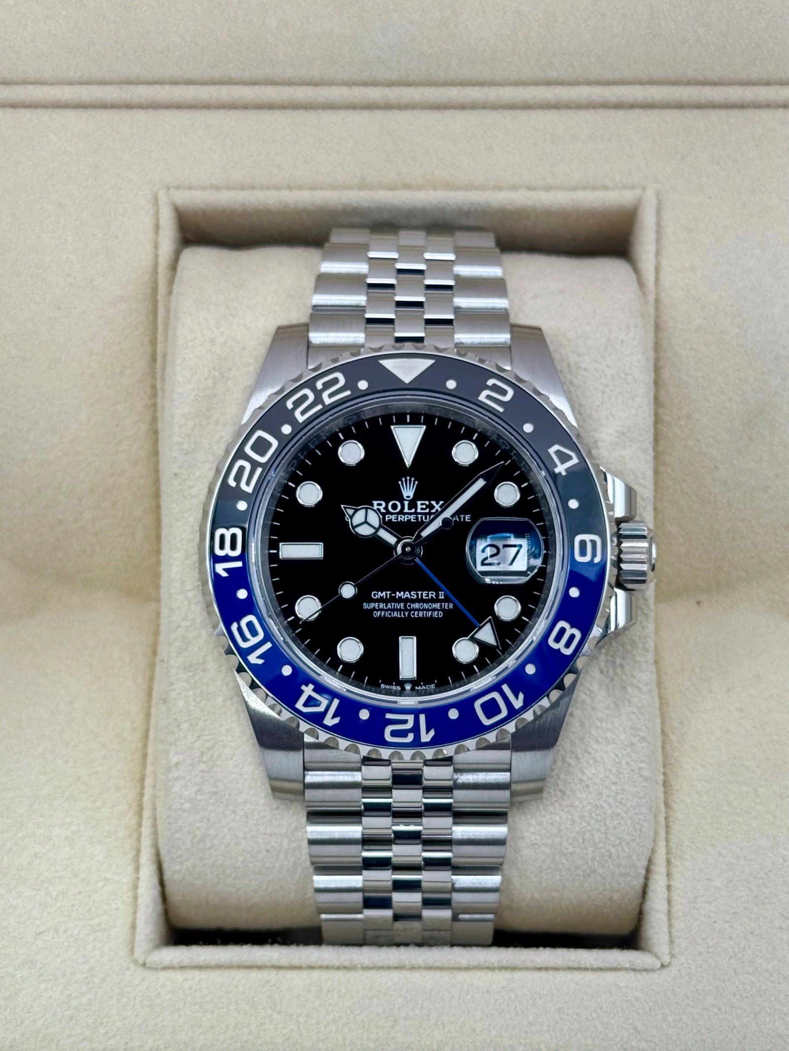 2020 Rolex GMT-Master II "Batgirl" 40mm 126710BLNR Jubilee