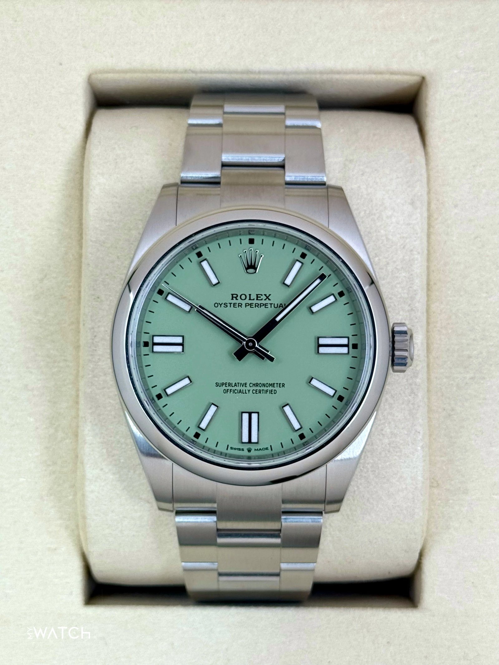 NEW 2025 Rolex Oyster Perpetual 41mm 134300 Pistachio Dial