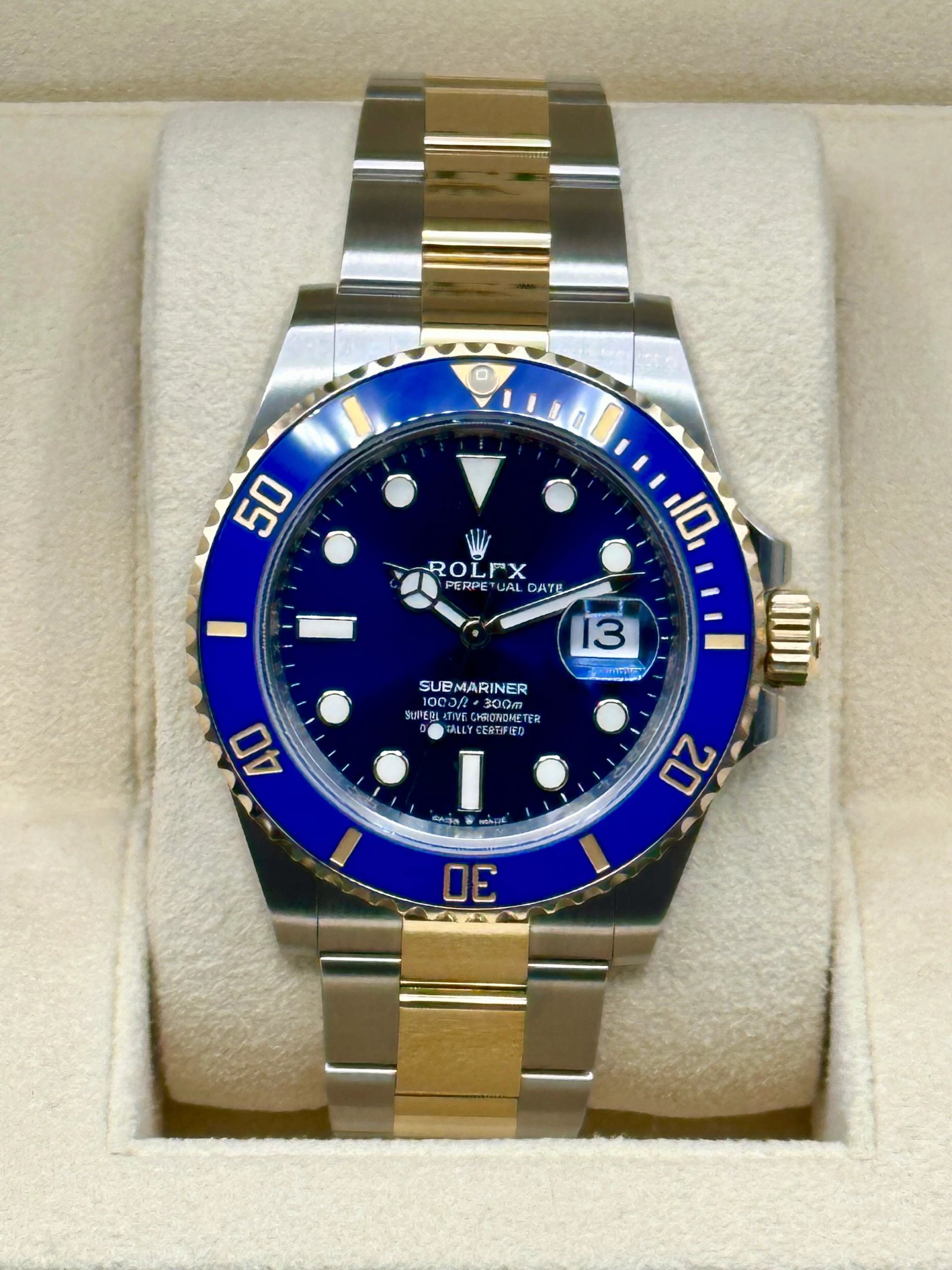 NEW 2023 Rolex Submariner "Bluesy" 41mm 126613LB Two-Tone Blue Dial