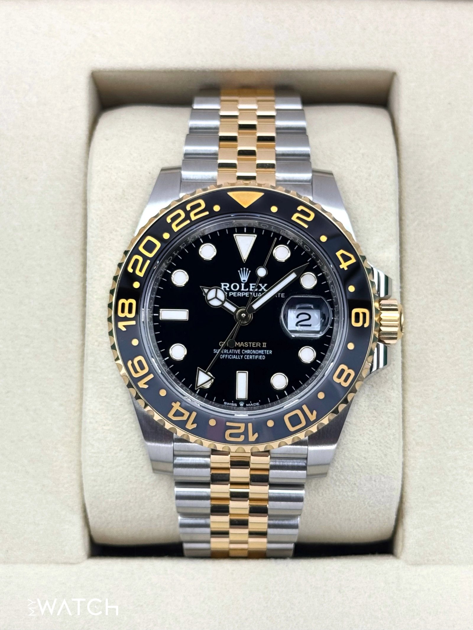 NEW 2025 Rolex GMT-Master II 40mm 126713GRNR Two-Tone Jubilee