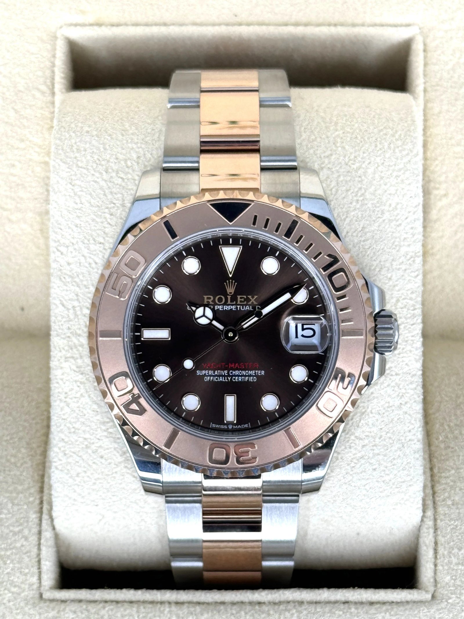 2023 Rolex Yacht-Master 37mm 268621 Two-Tone Chocolate Dial