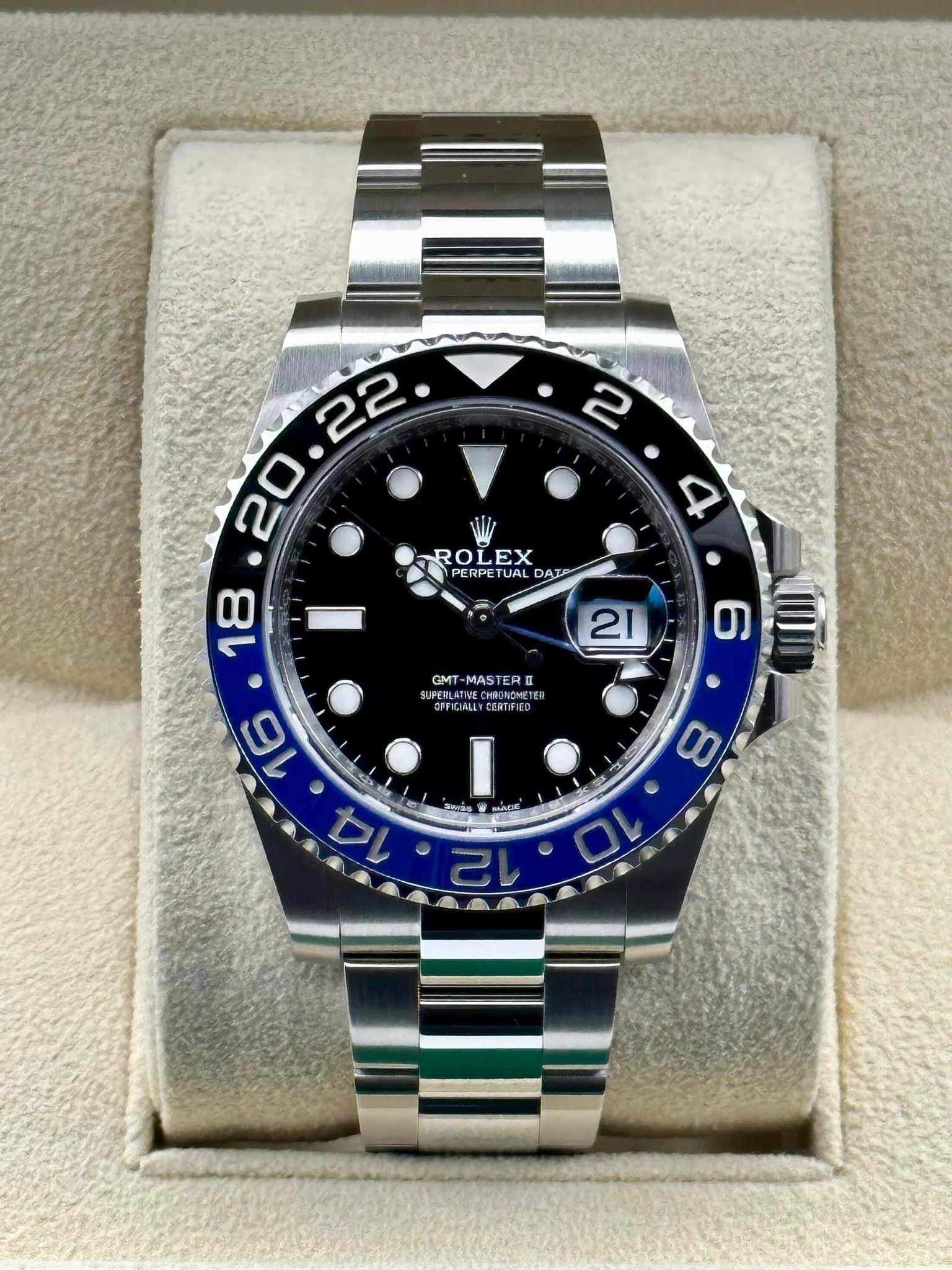 New 2023 Rolex GMT-Master II "Batman" 40mm 126710BLNR Oyster
