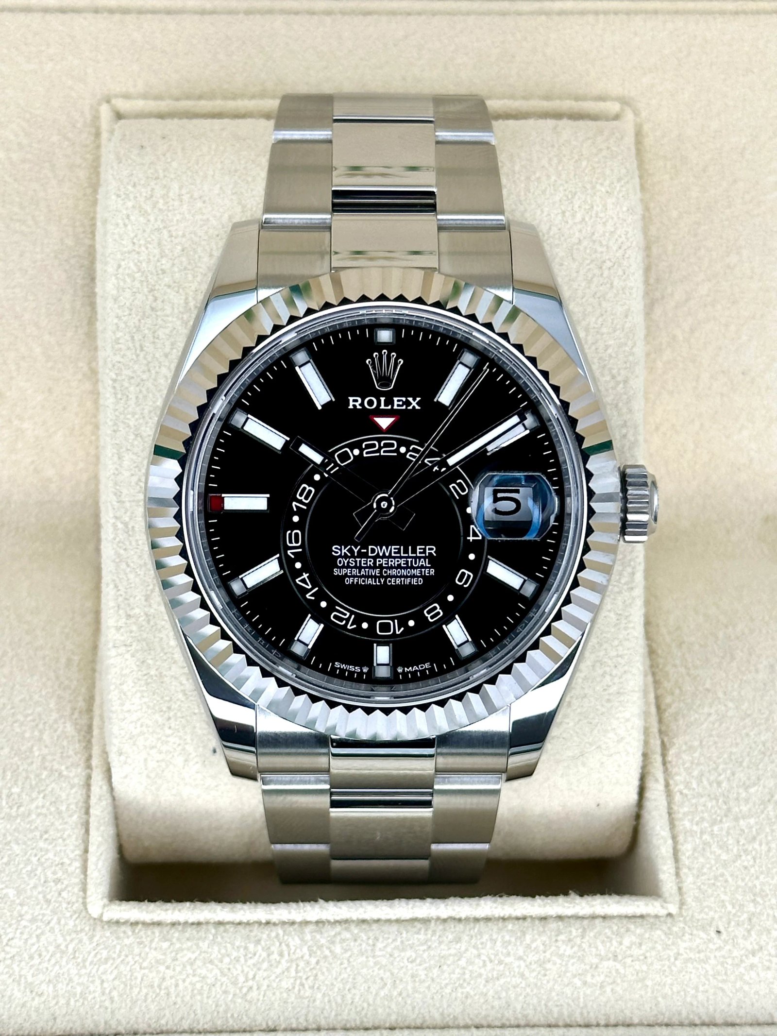 NEW 2023 Rolex Sky-Dweller 42mm 336934 Oyster Black Dial
