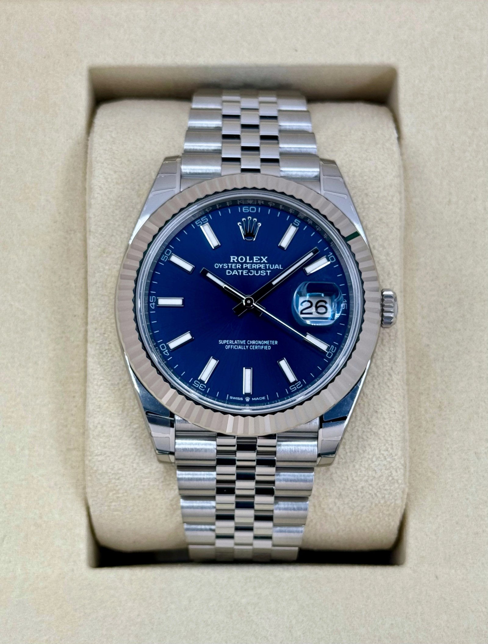 NEW 2025 Rolex Datejust 41mm 126334 Stainless Steel Jubilee Blue Dial