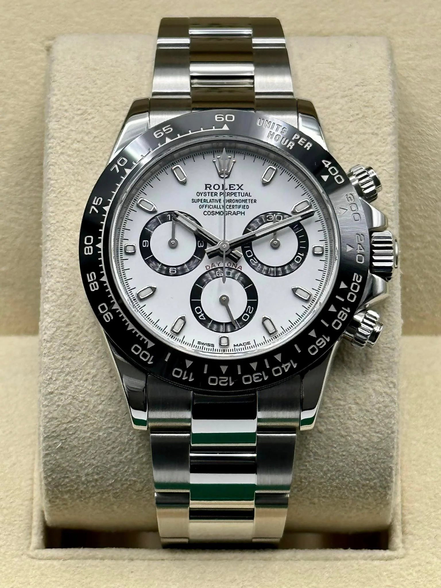 2016 Rolex Daytona 40mm 116500LN Stainless Steel Panda Dial