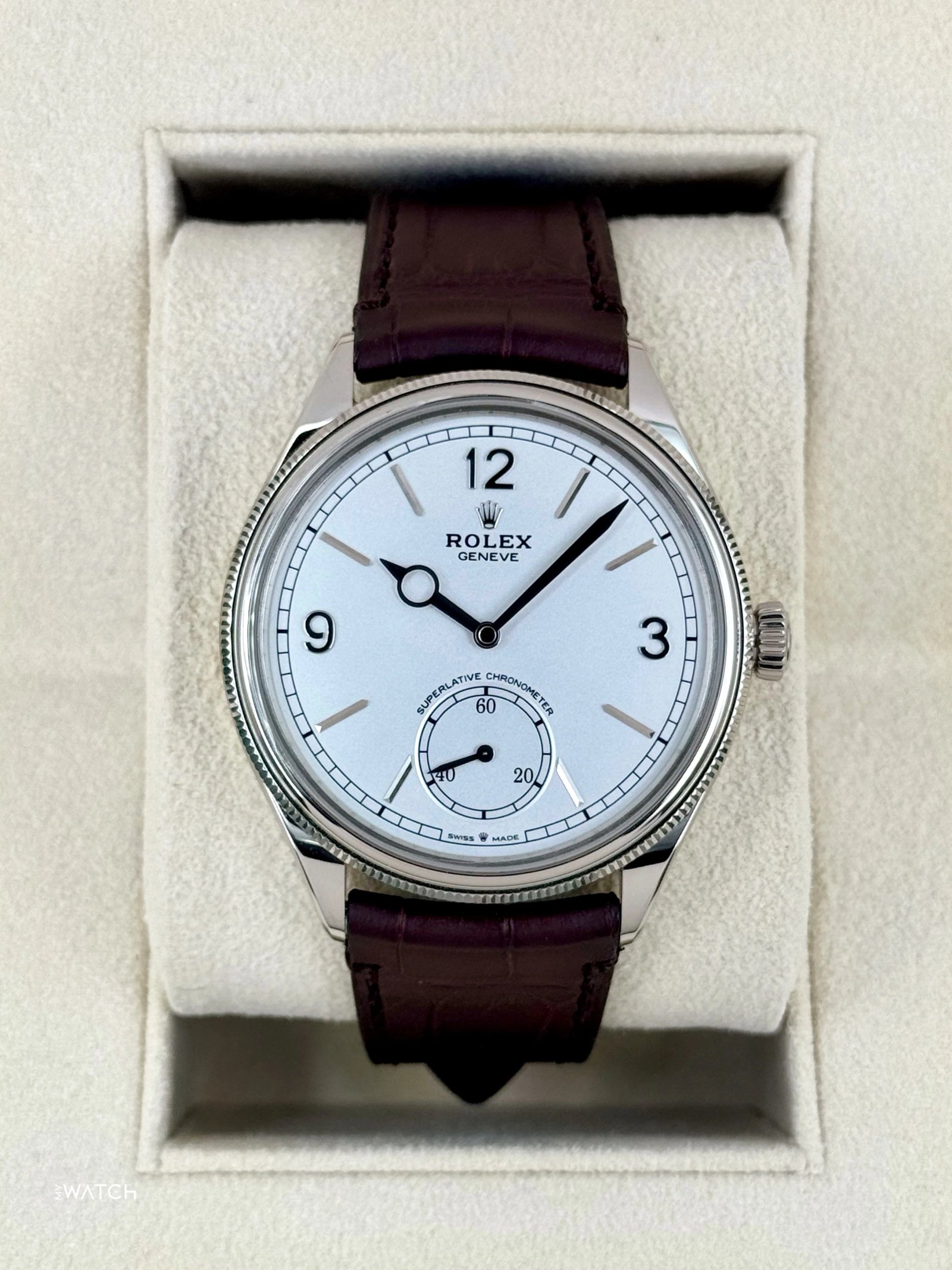 NEW 2025 Rolex Perpetual 1908 39mm 52509 18kt White Gold White Dial
