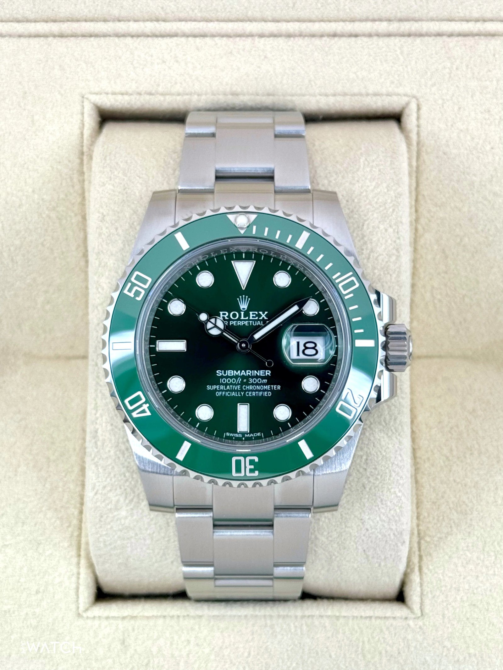 2017 Rolex Submariner “Hulk” 40mm 116610LV Green Dial