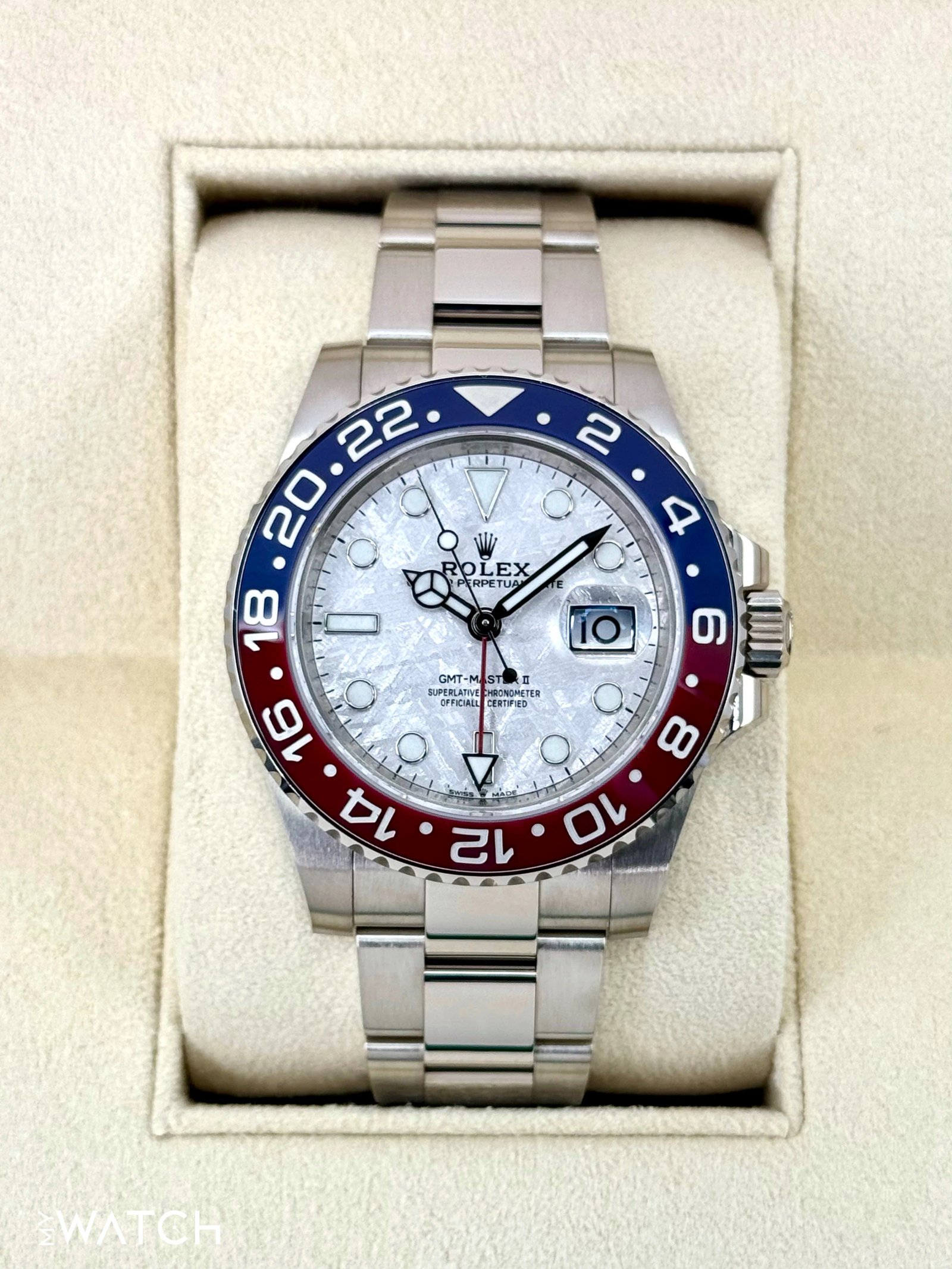 2022 Rolex GMT-Master II "Pepsi" 40mm 126719BLRO Meteorite Dial