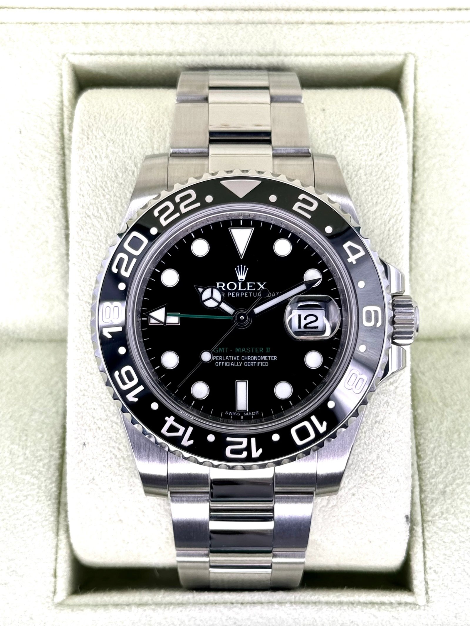 2012 Rolex GMT-Master II 40mm 116710LN Stainless Steel Black Dial