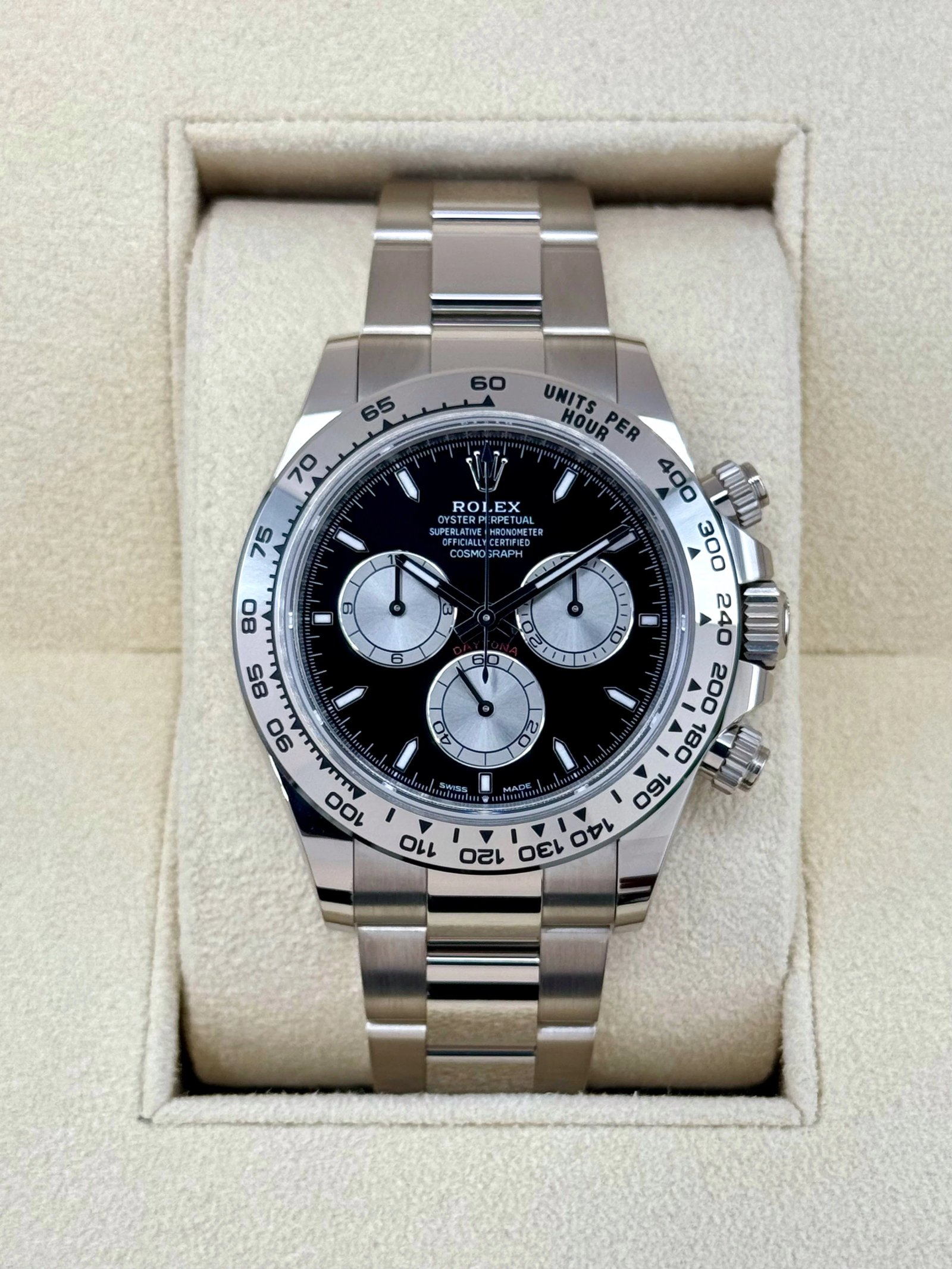 NEW 2024 Rolex Daytona 40mm 126509 White Gold Black Dial