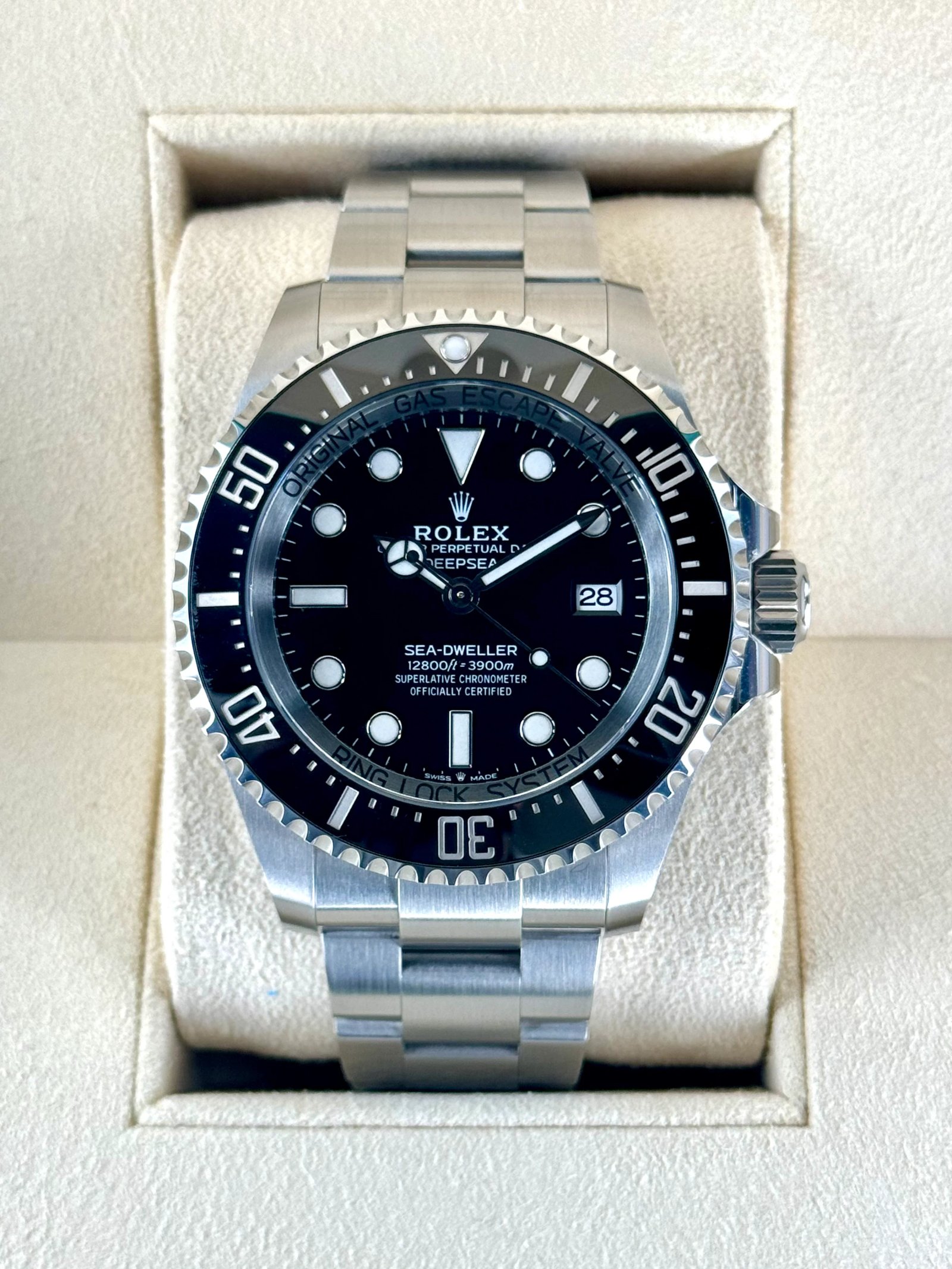 2024 Rolex Deepsea 44mm 136660 Stainless Steel Black Dial