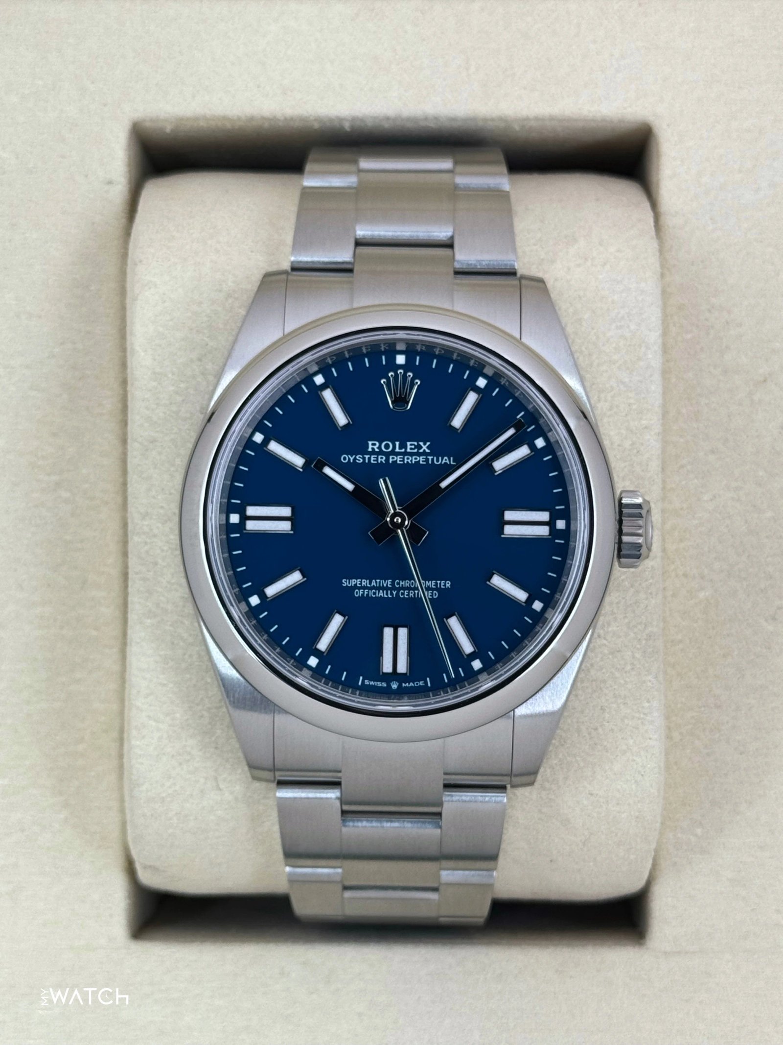 NEW 2025 Rolex Oyster Perpetual 41mm 134300 Med Blue Dial