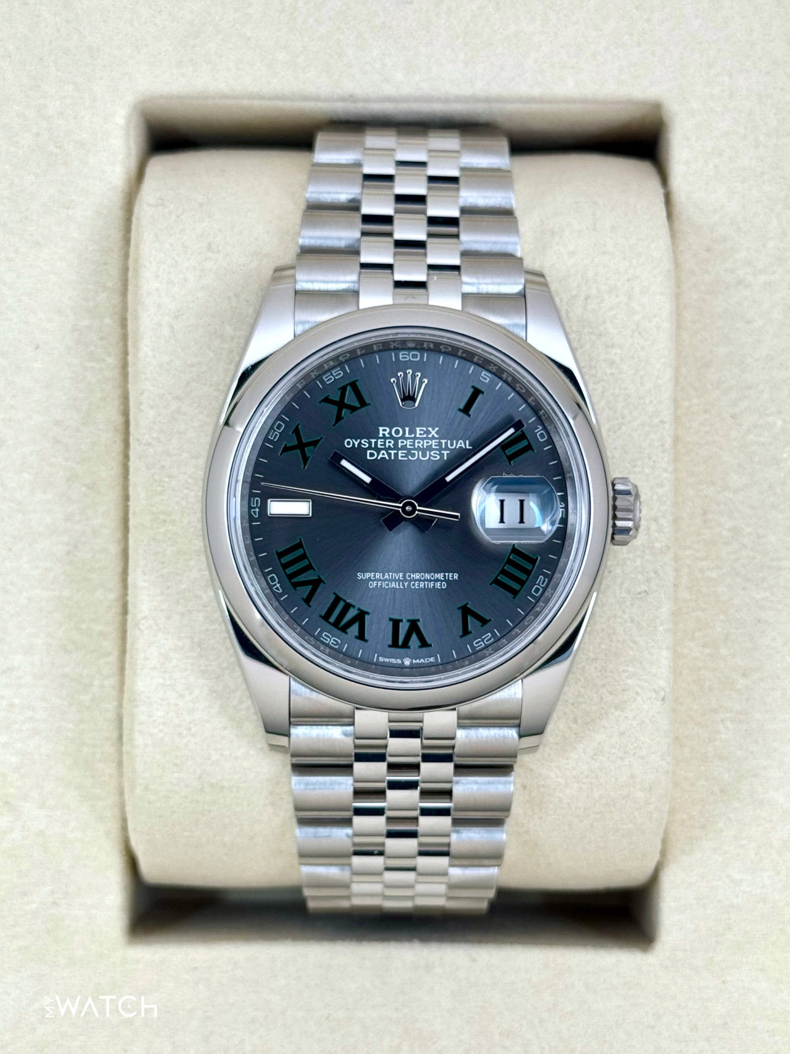 NEW 2025 Rolex Datejust 36mm 126200 Jubilee Wimbledon Dial
