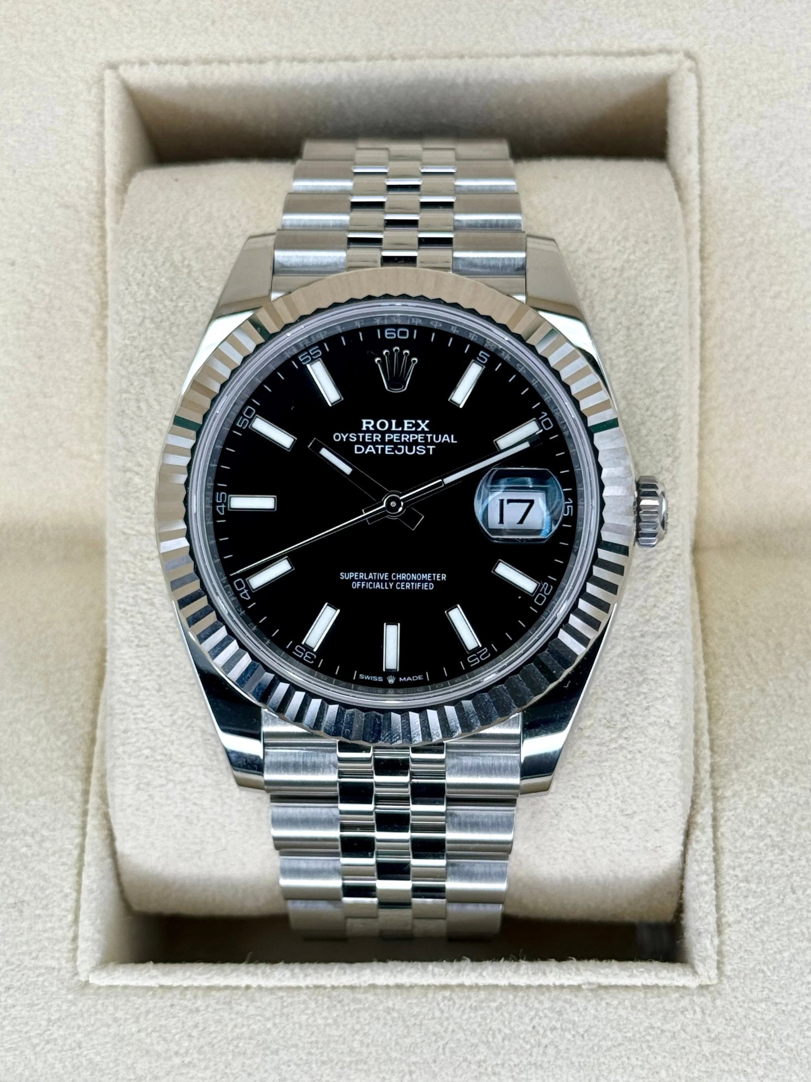 NEW 2025 Rolex Datejust 41mm 126334 Stainless Steel Jubilee Black Dial