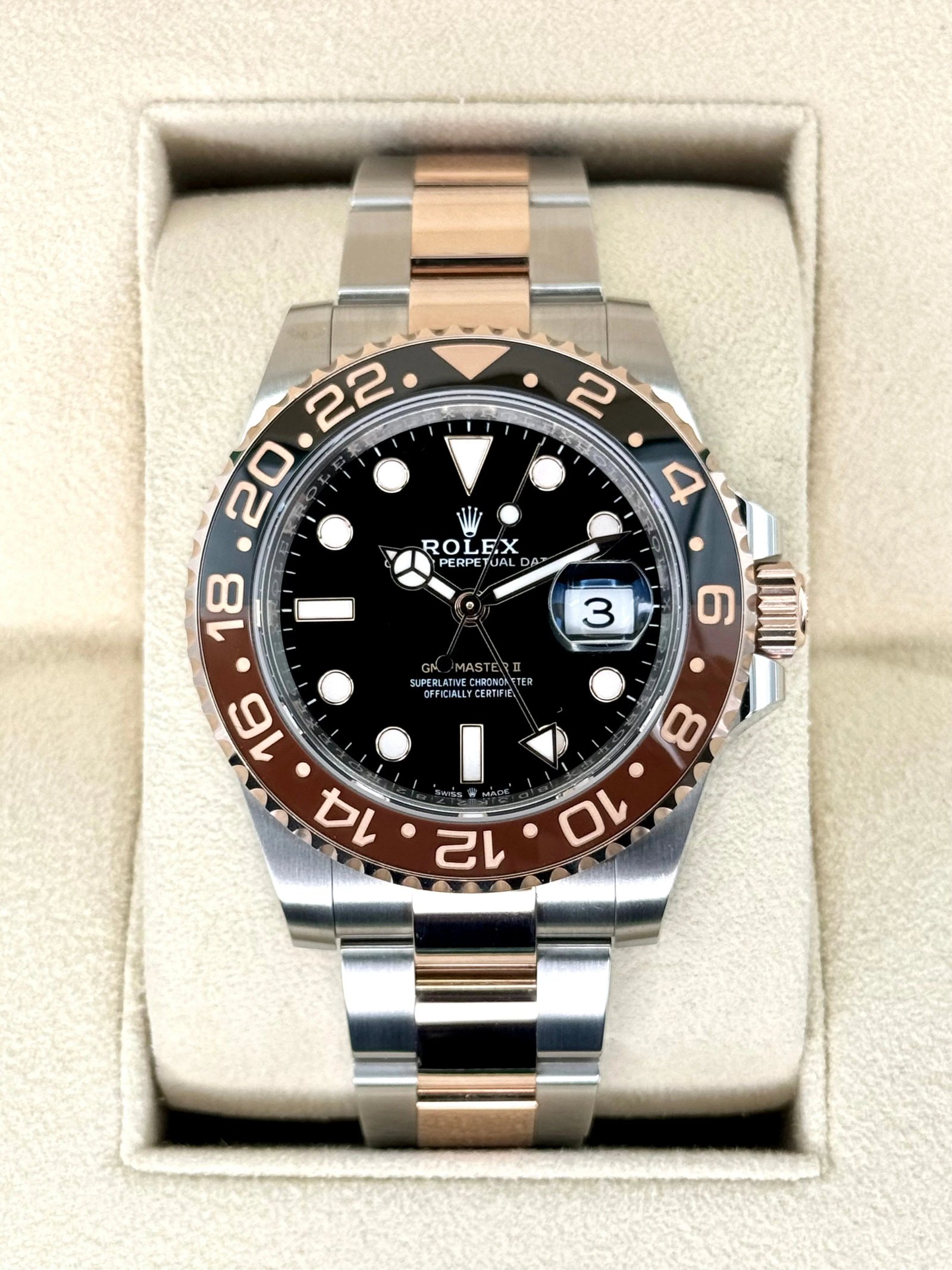 NEW 2024 Rolex GMT-Master II "Rootbeer" 40mm 126711CHNR Two-Tone