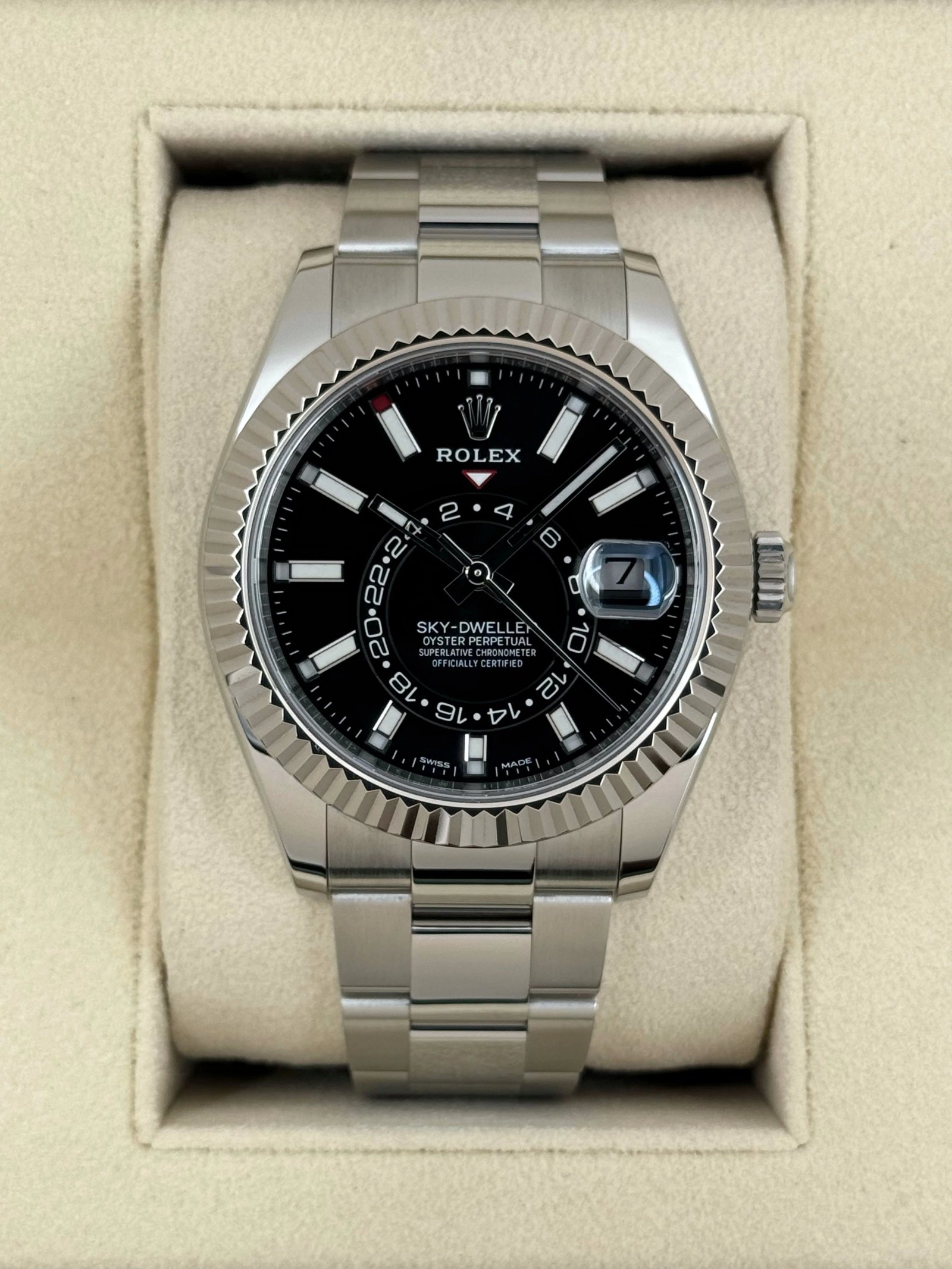 2023 Rolex Sky-Dweller 42mm 326934 Oyster Black Dial