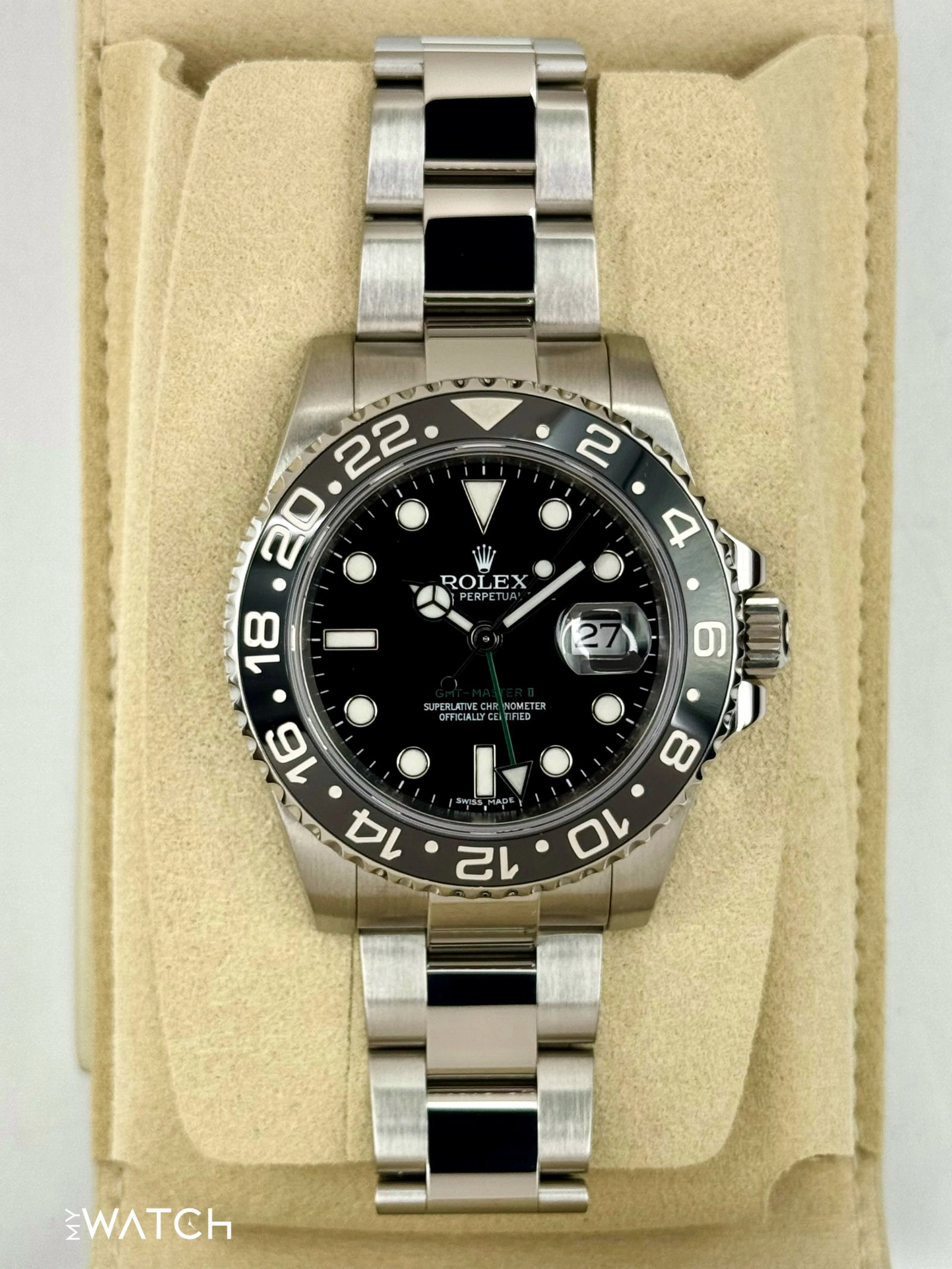 2024 CPO Rolex GMT-Master II 40mm 116710LN Black Dial