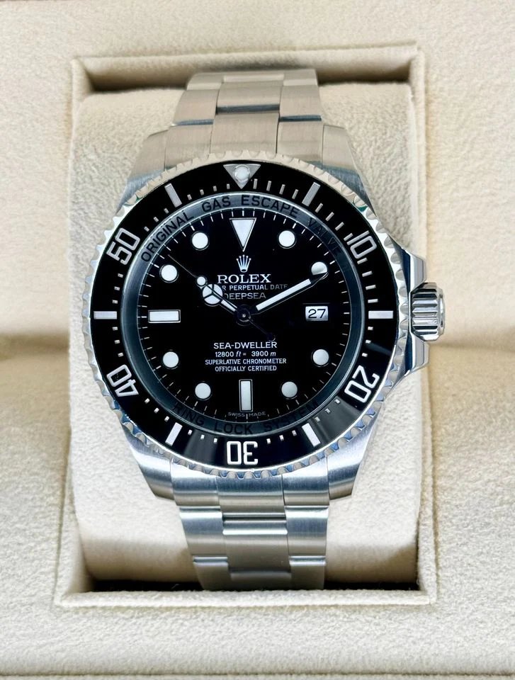 2015 Rolex Deepsea 44mm 116660 Stainless Steel Black Dial