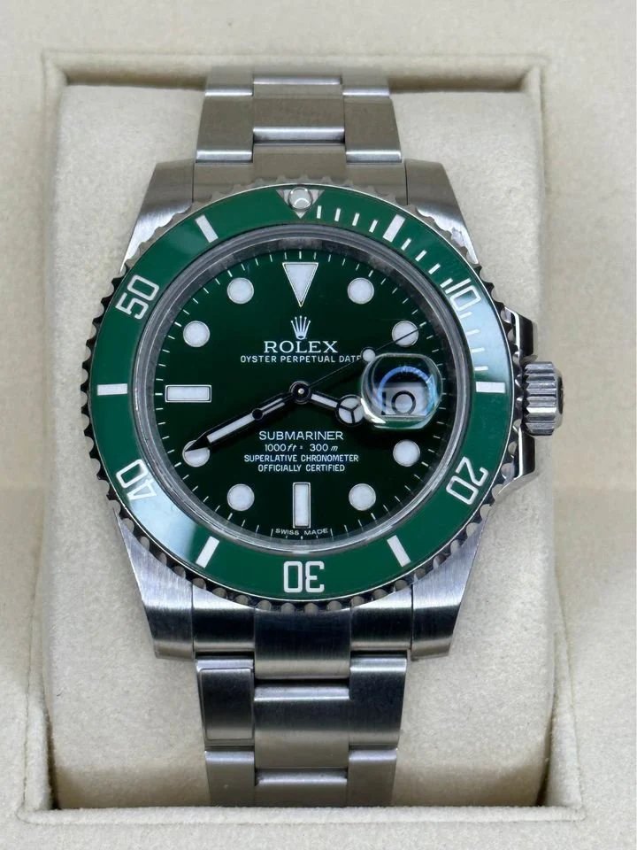 2012 Rolex Submariner "Hulk" 40mm 116610LV Green Dial