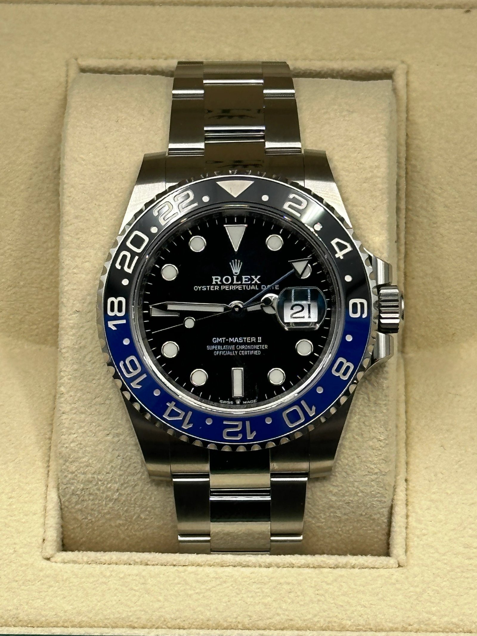 New 2023 Rolex GMT-Master II "Batman" 40mm 126710BLNR Oyster