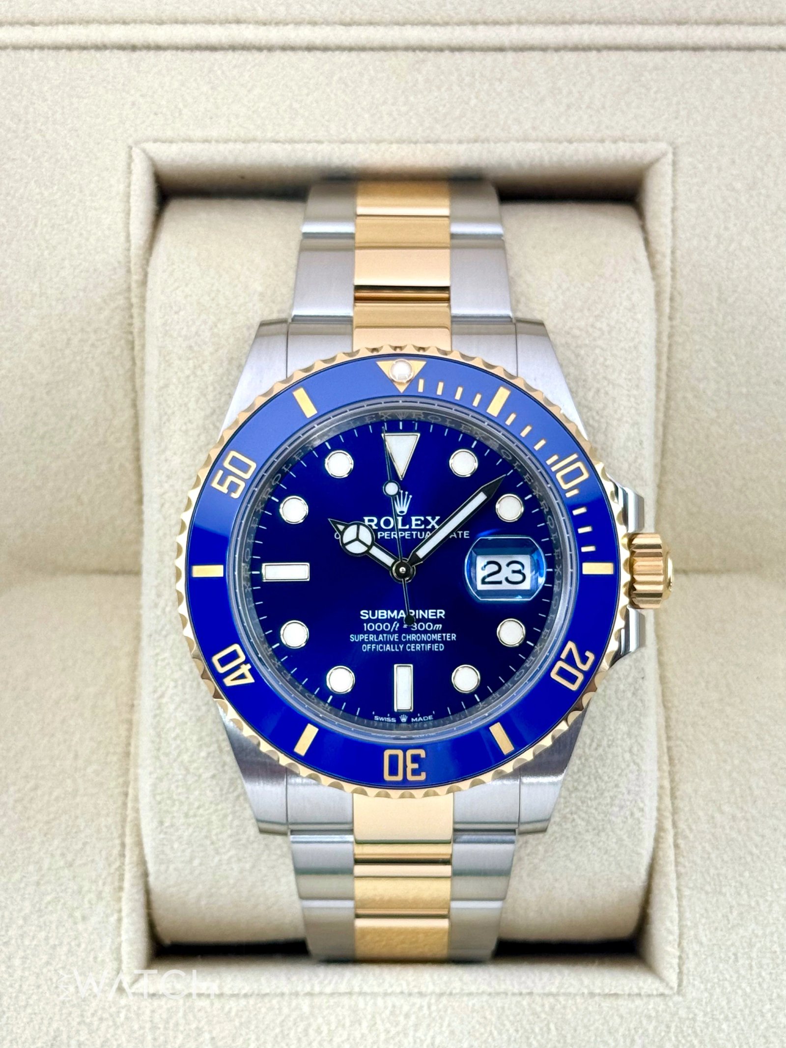 2021 Rolex Submariner "Bluesy" 41mm 126613LB Two-Tone Blue Dial
