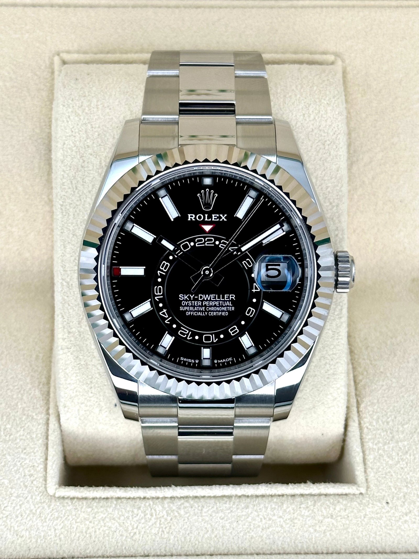 NEW 2024 Rolex Sky-Dweller 42mm 336934 Oyster Black Dial