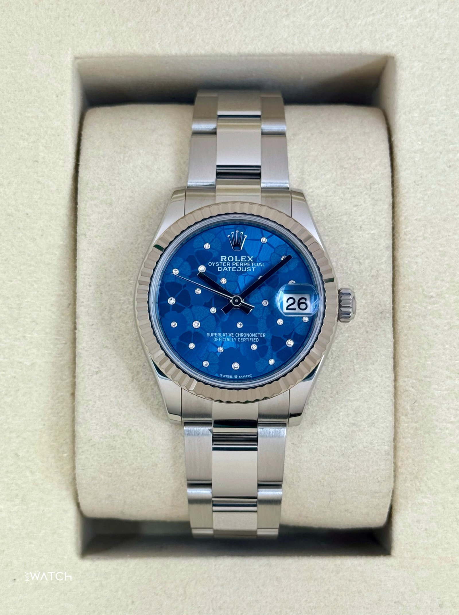 2025 Rolex Lady Datejust 31mm 278274 Stainless Steel Oyster Floral Dial