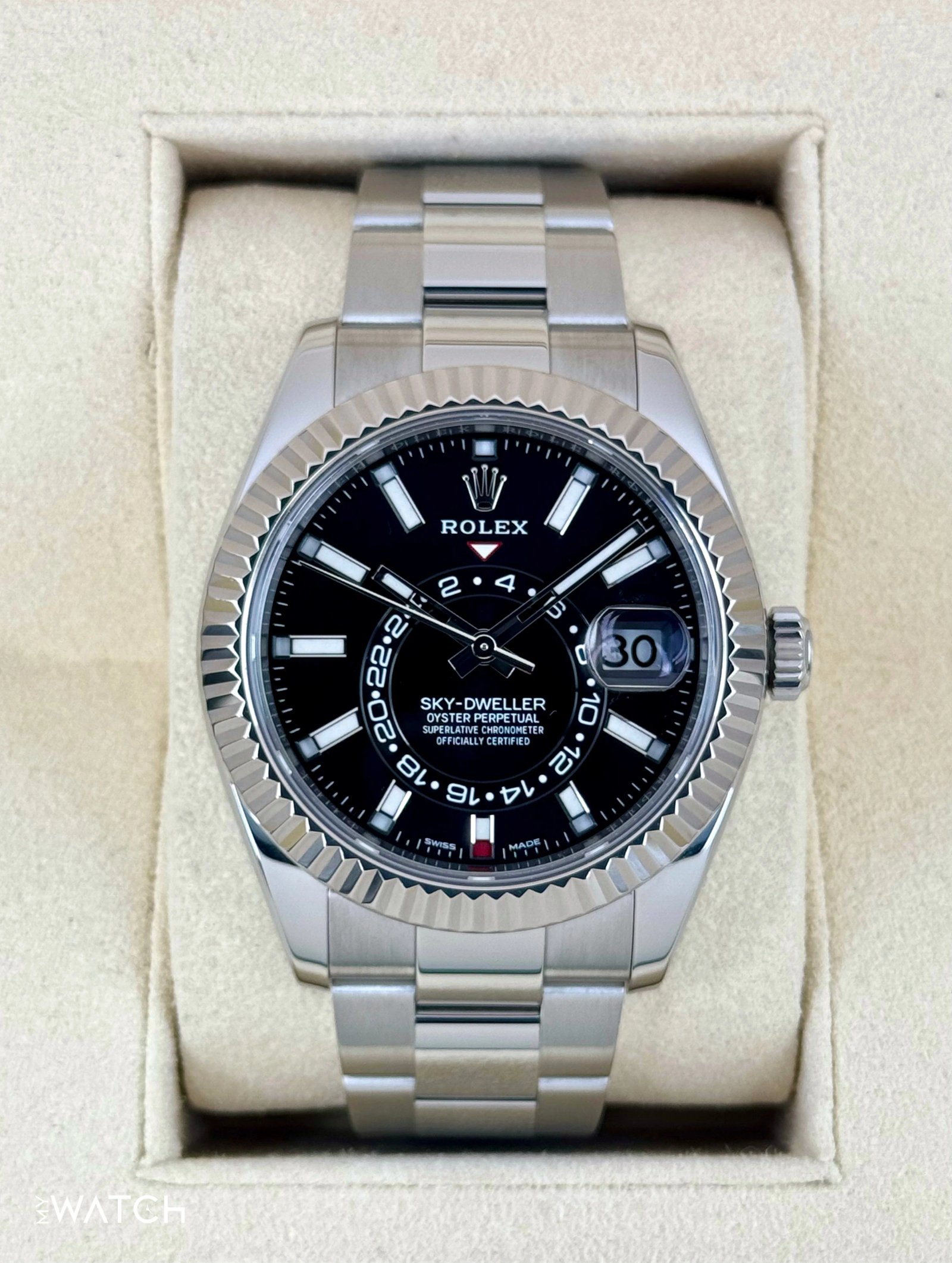 2019 Rolex Sky-Dweller 42mm 326934 Oyster Black Dial